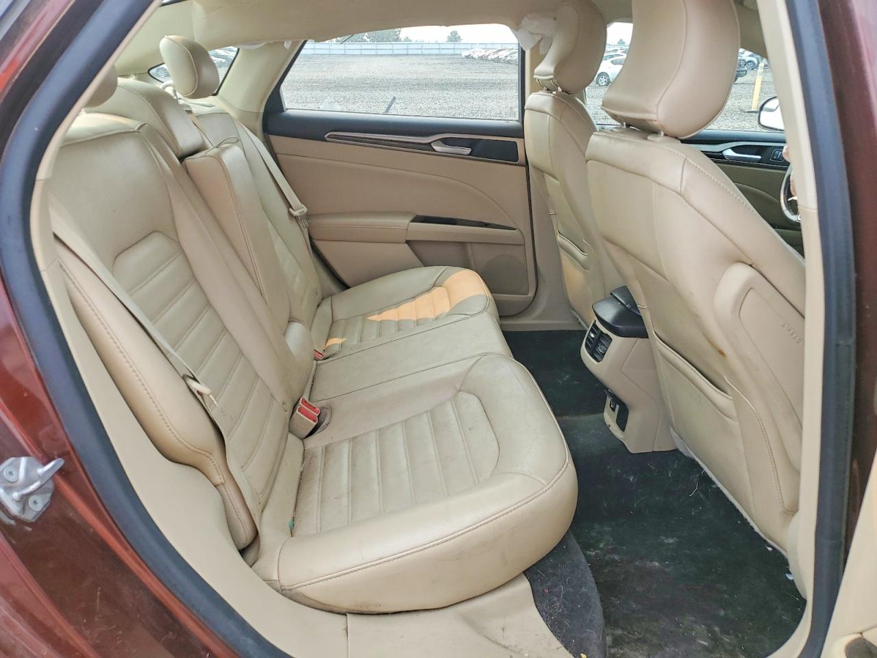 2015 Ford Fusion Se Hybrid Red vin: 3FA6P0LU6FR235375