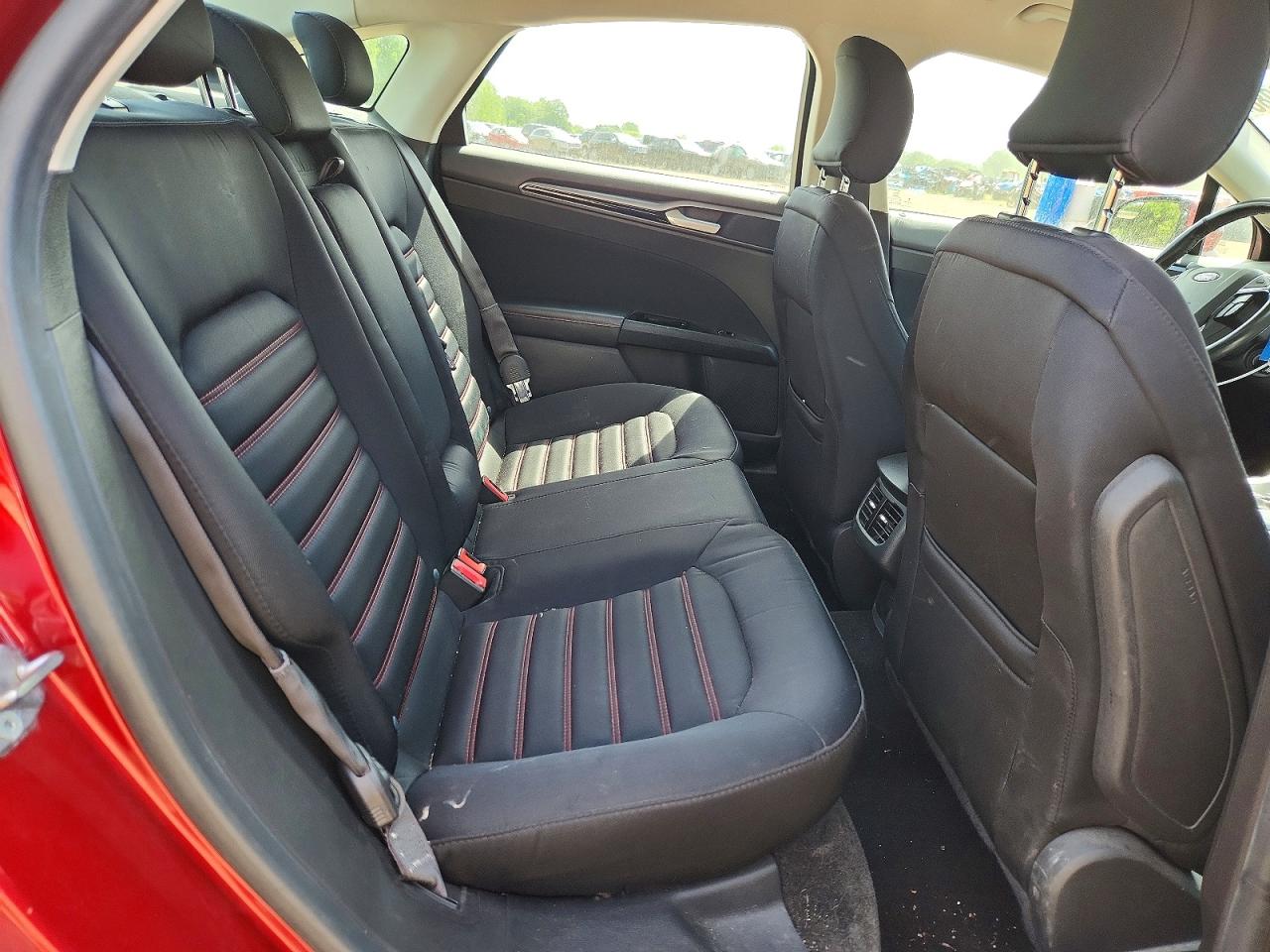 2015 Ford Fusion Se Hybrid Red vin: 3FA6P0LU6FR252452