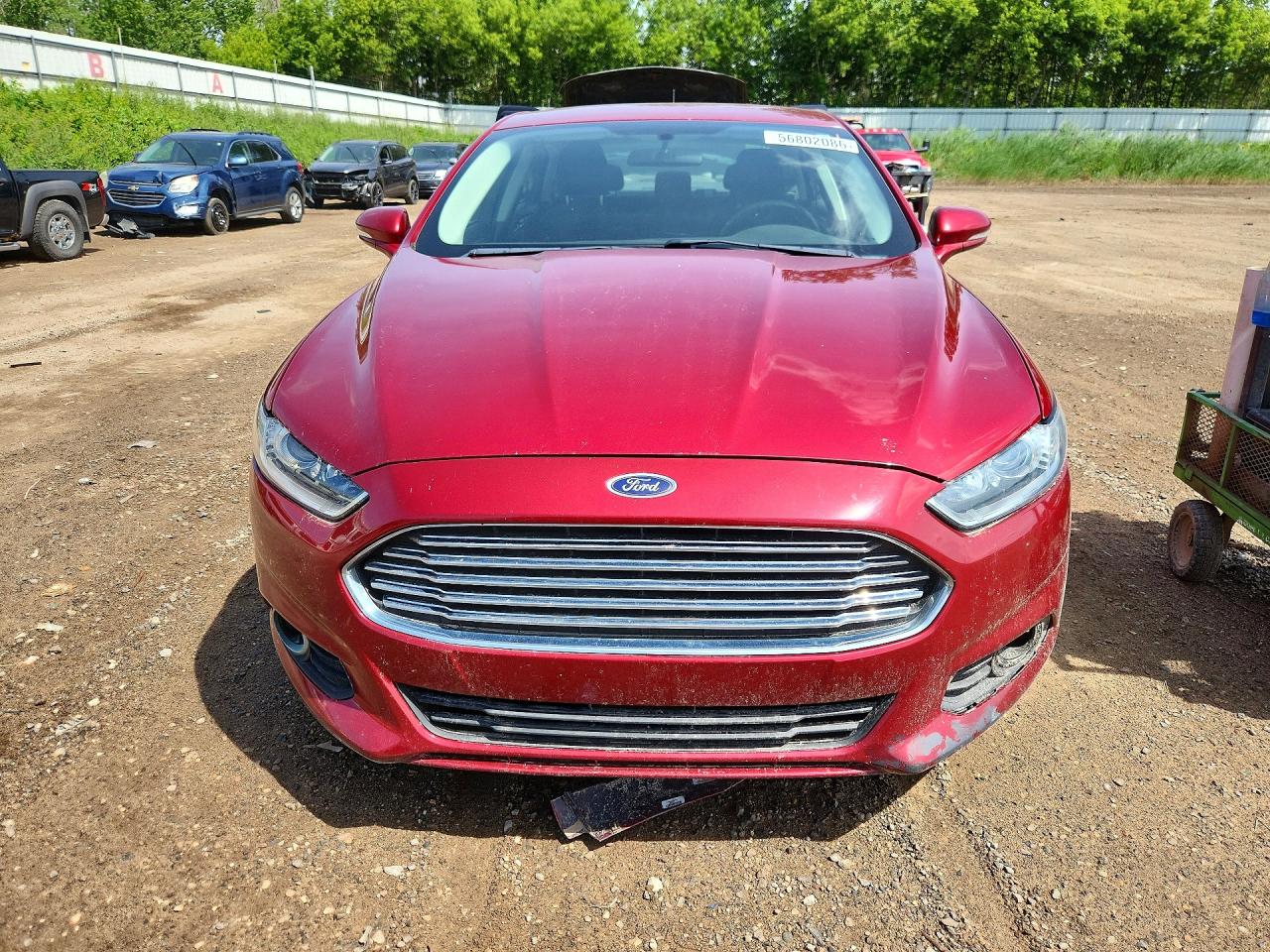 2015 Ford Fusion Se Hybrid Red vin: 3FA6P0LU6FR252452
