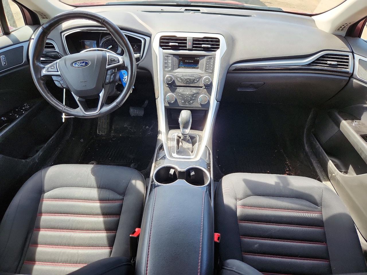 2015 Ford Fusion Se Hybrid Red vin: 3FA6P0LU6FR252452