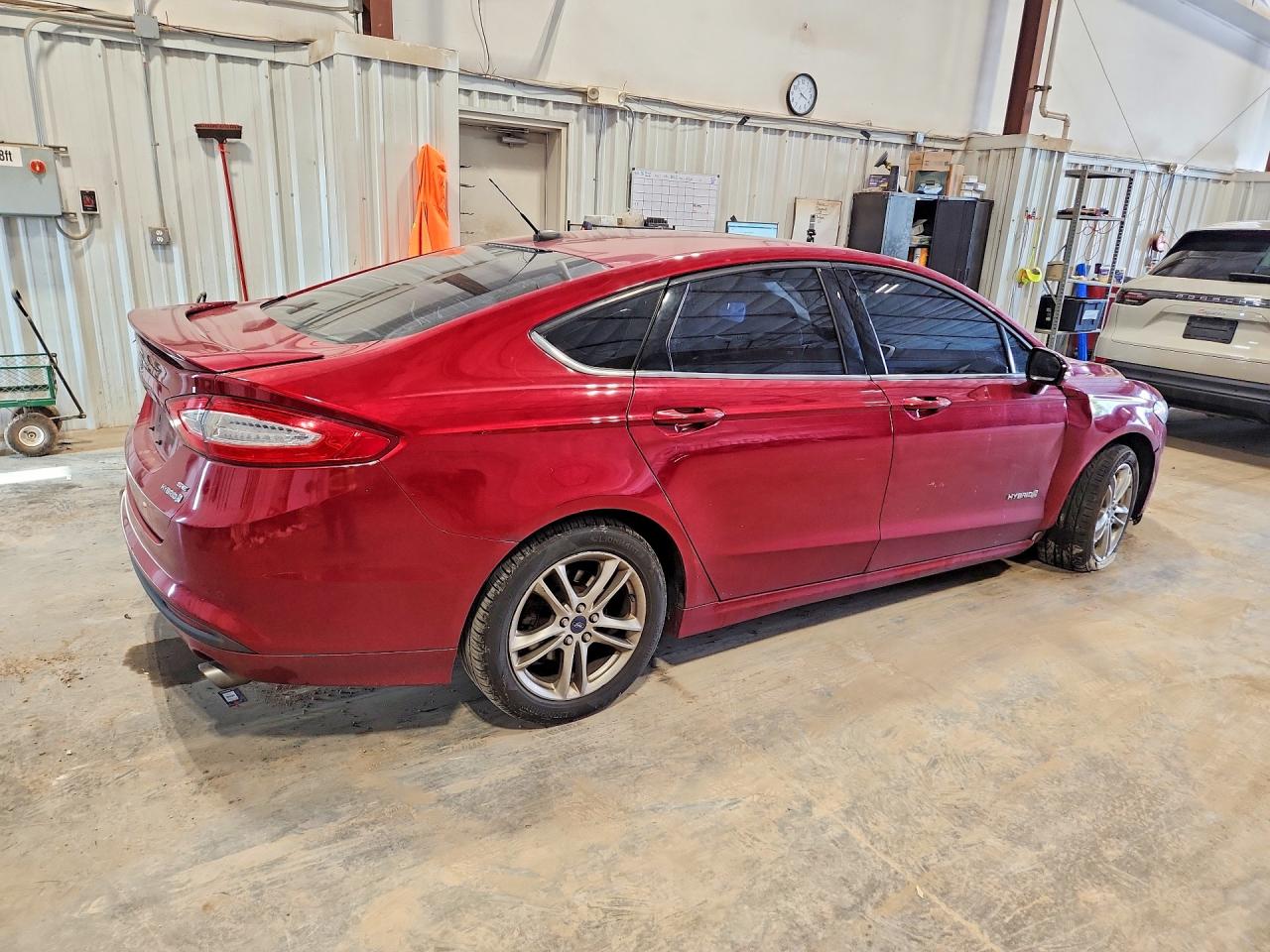 2015 Ford Fusion Se Hybrid Red vin: 3FA6P0LU6FR262091