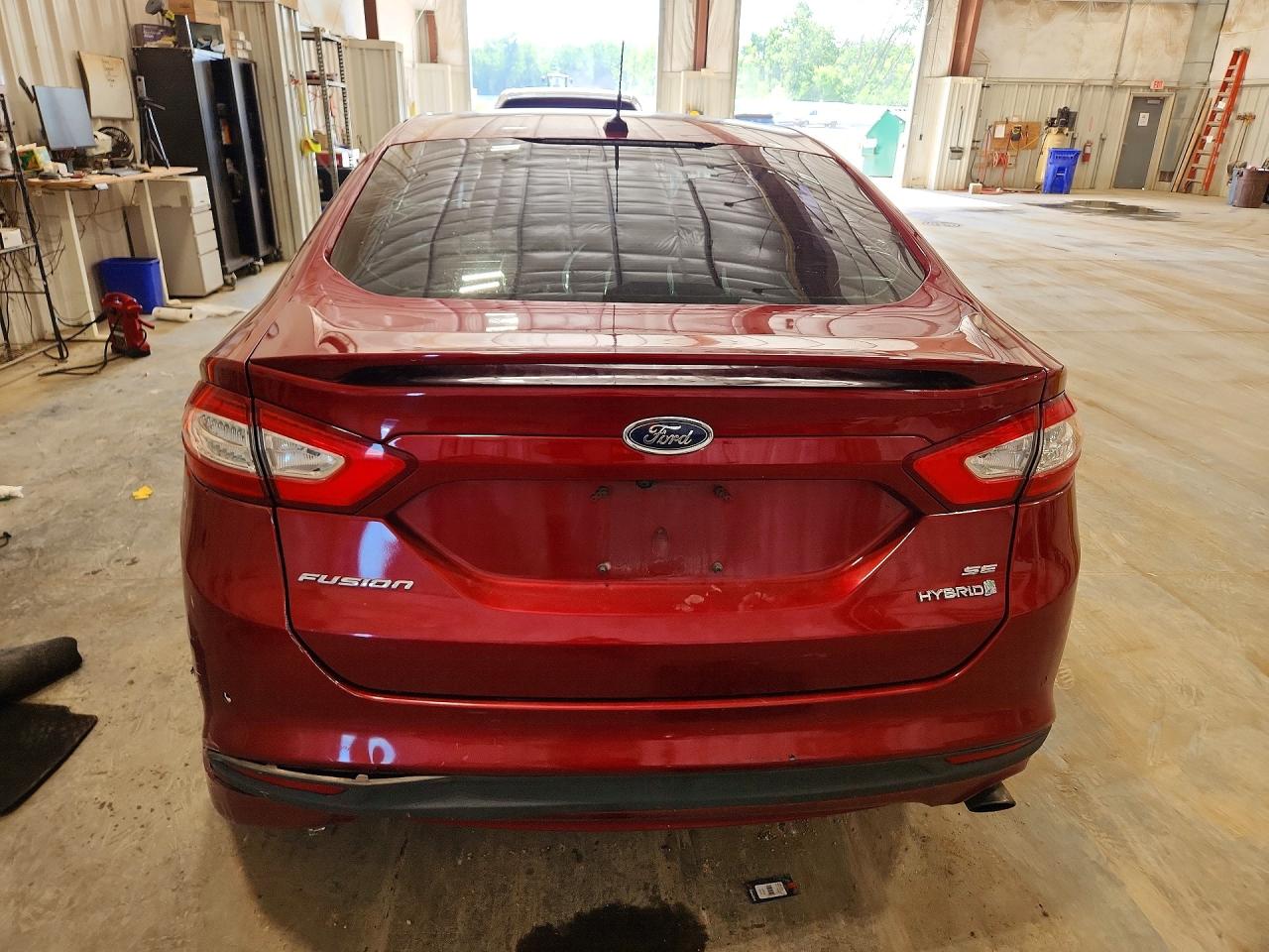 2015 Ford Fusion Se Hybrid Red vin: 3FA6P0LU6FR262091