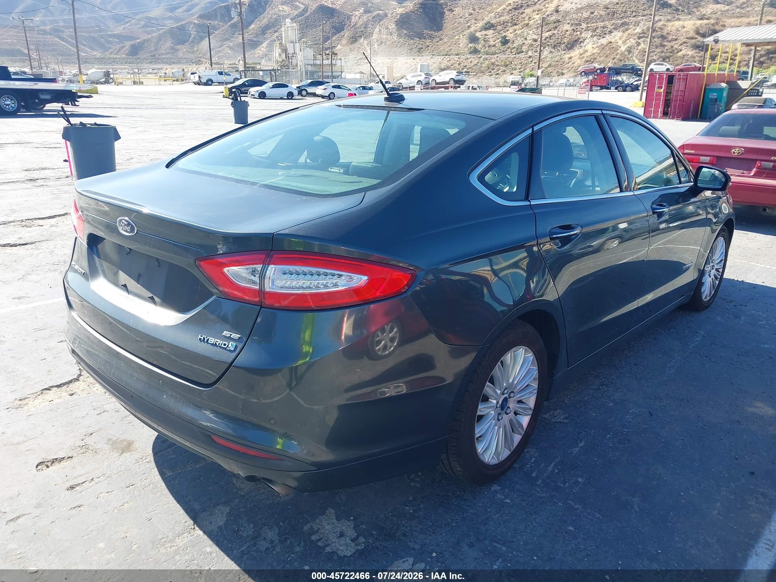 2015 Ford Fusion Hybrid Se Gray vin: 3FA6P0LU6FR280610