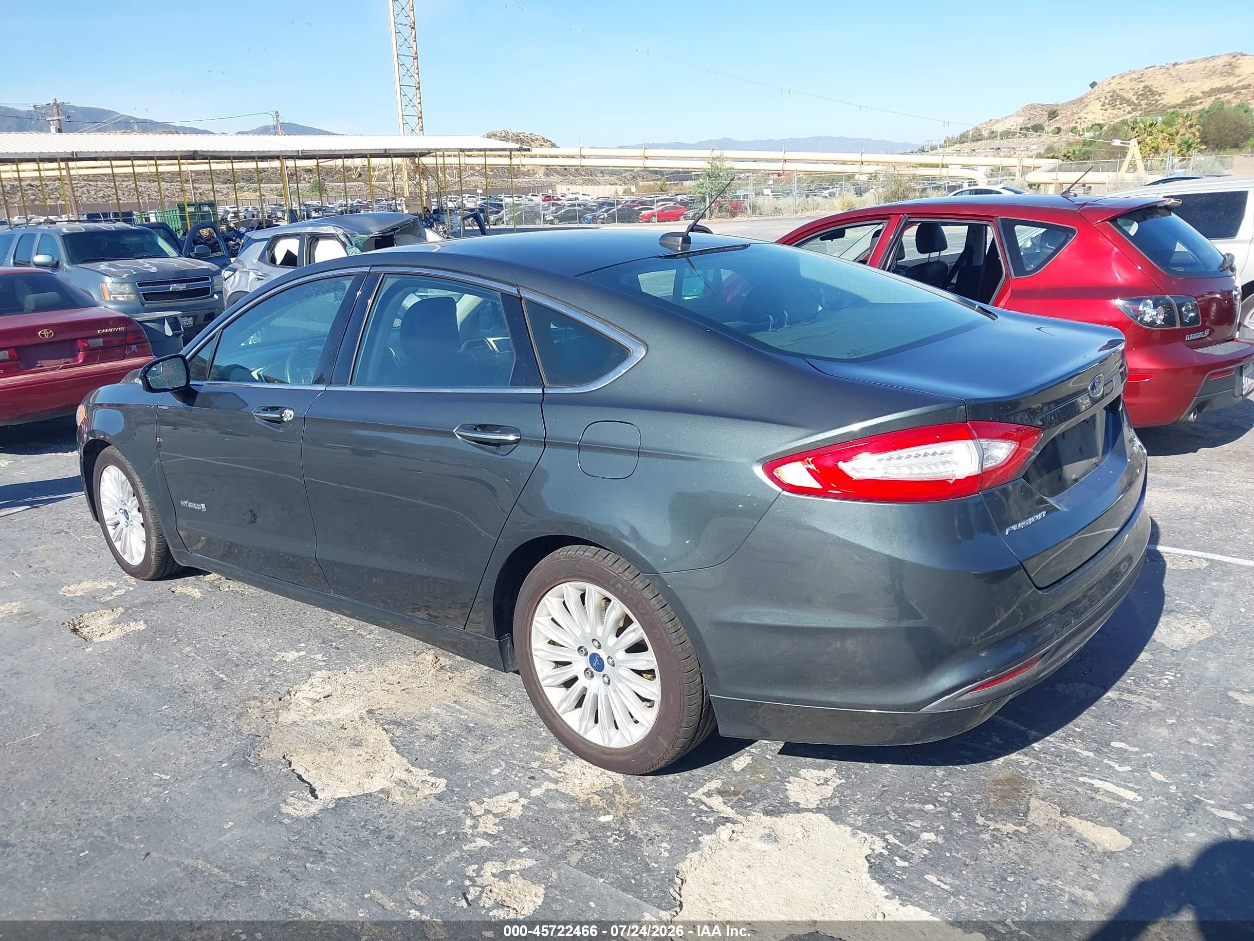 2015 Ford Fusion Hybrid Se Gray vin: 3FA6P0LU6FR280610