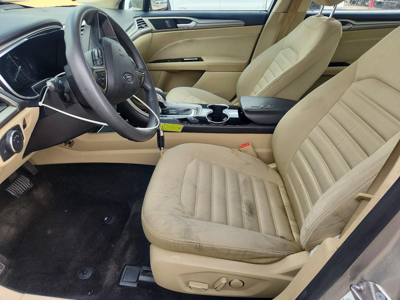 2015 Ford Fusion Se Hybrid Beige vin: 3FA6P0LU6FR283006