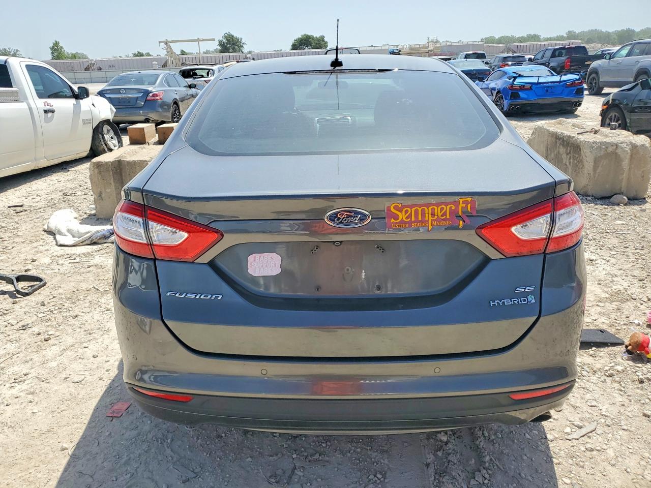 2016 Ford Fusion Se Hybrid Charcoal vin: 3FA6P0LU6GR345554