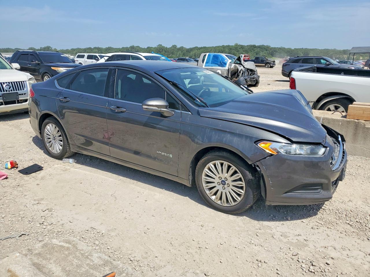 2016 Ford Fusion Se Hybrid Charcoal vin: 3FA6P0LU6GR345554