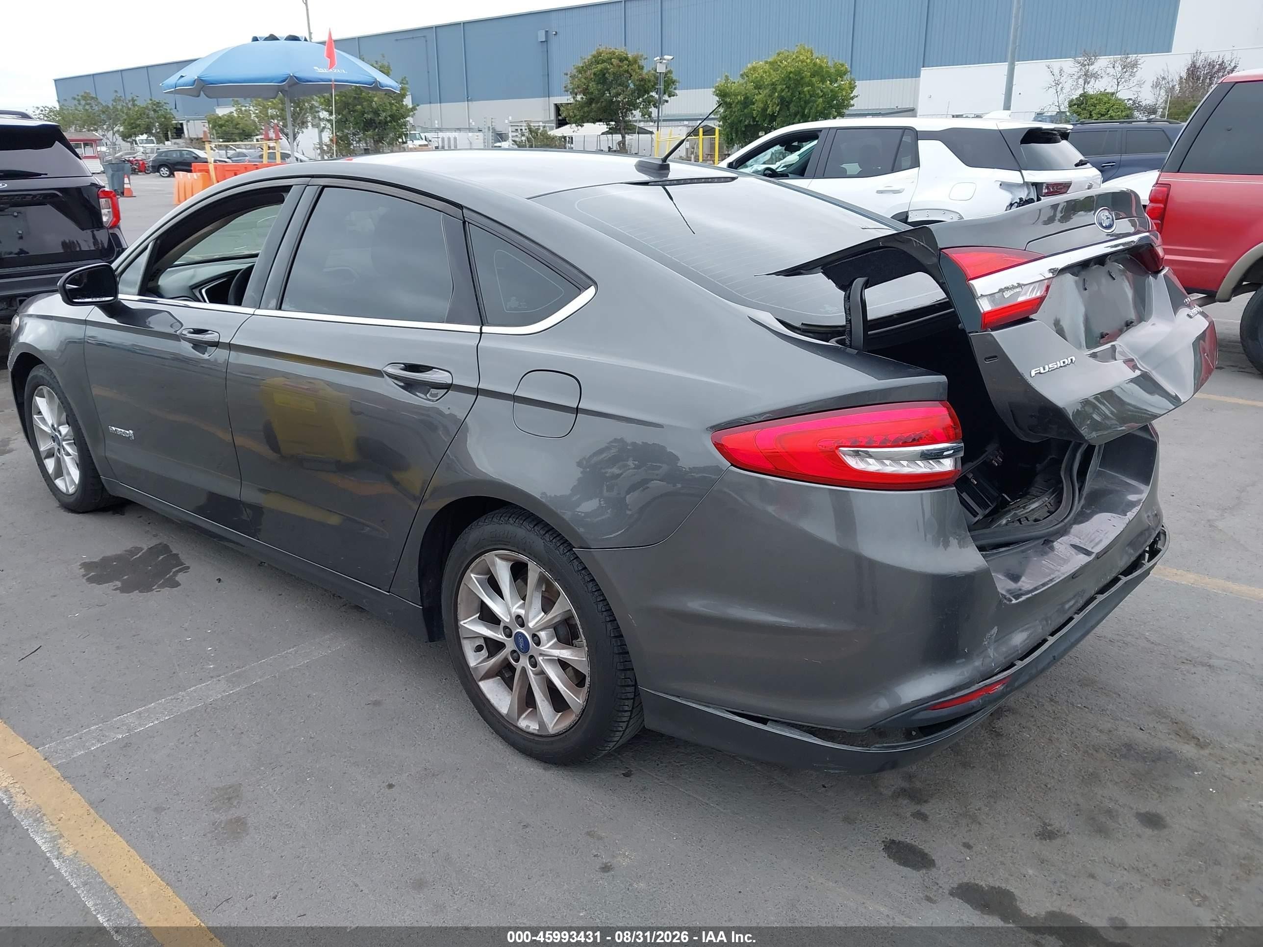 2017 Ford Fusion Hybrid Se Gray vin: 3FA6P0LU6HR408721