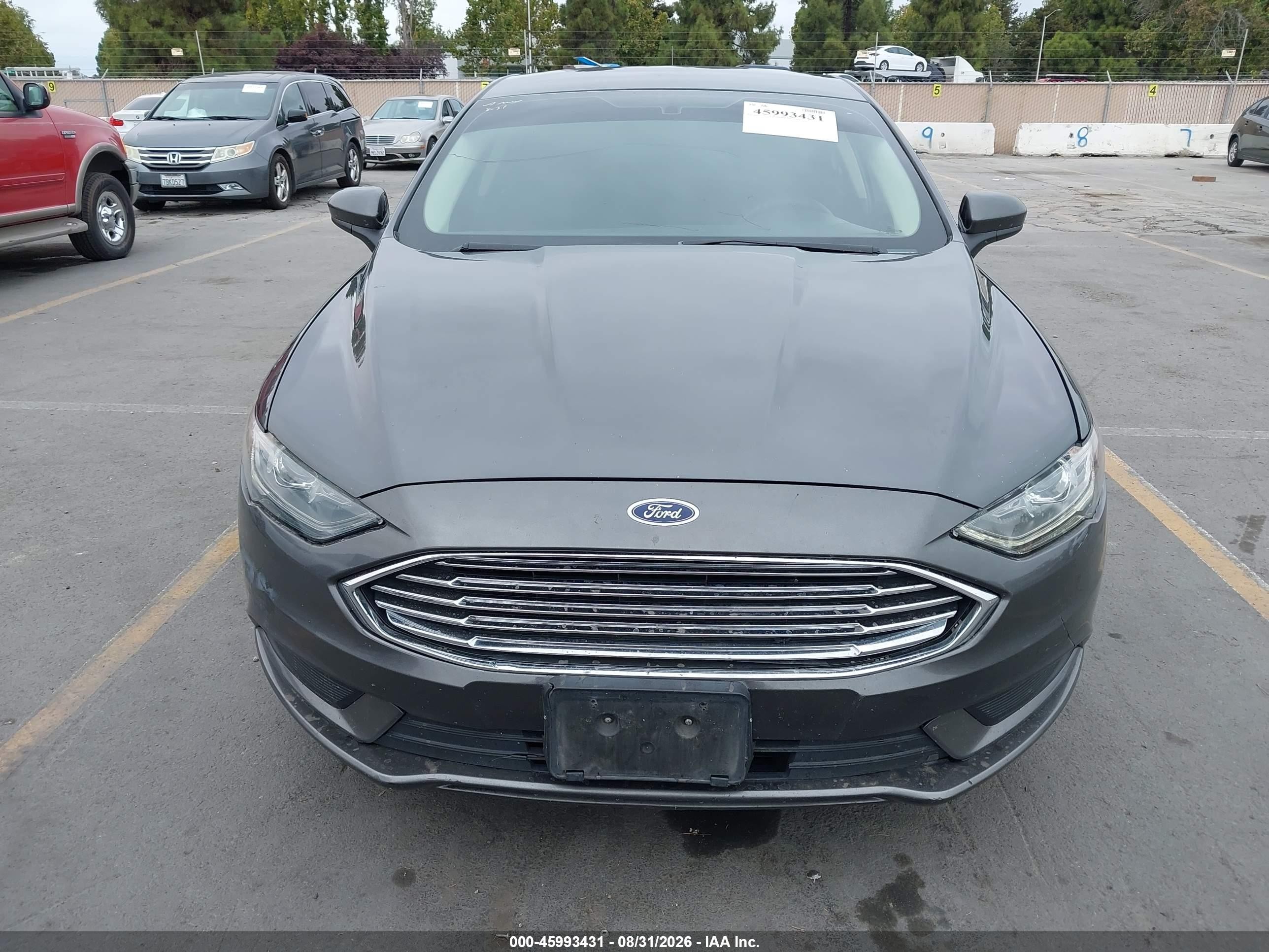2017 Ford Fusion Hybrid Se Gray vin: 3FA6P0LU6HR408721