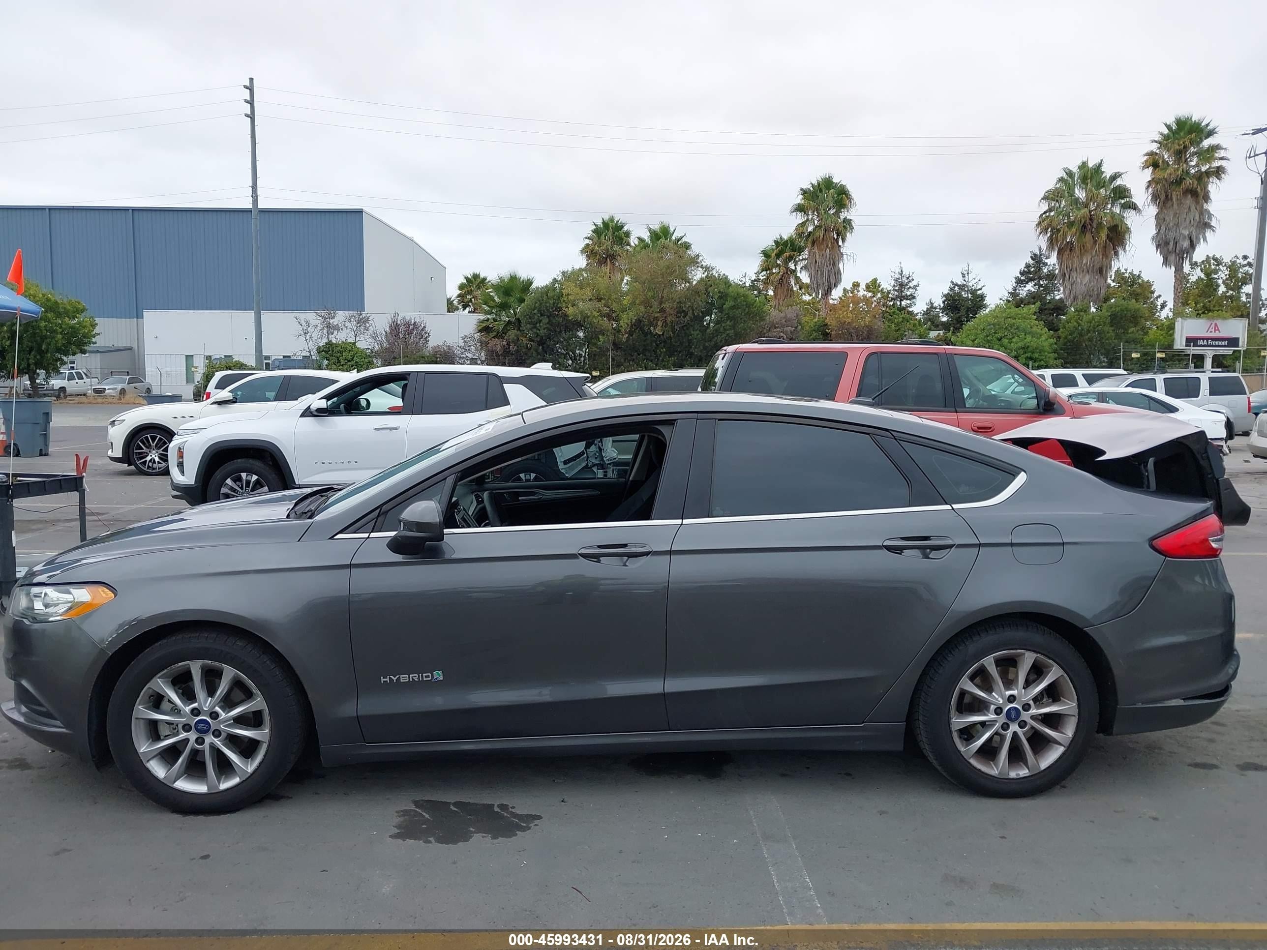 2017 Ford Fusion Hybrid Se Gray vin: 3FA6P0LU6HR408721