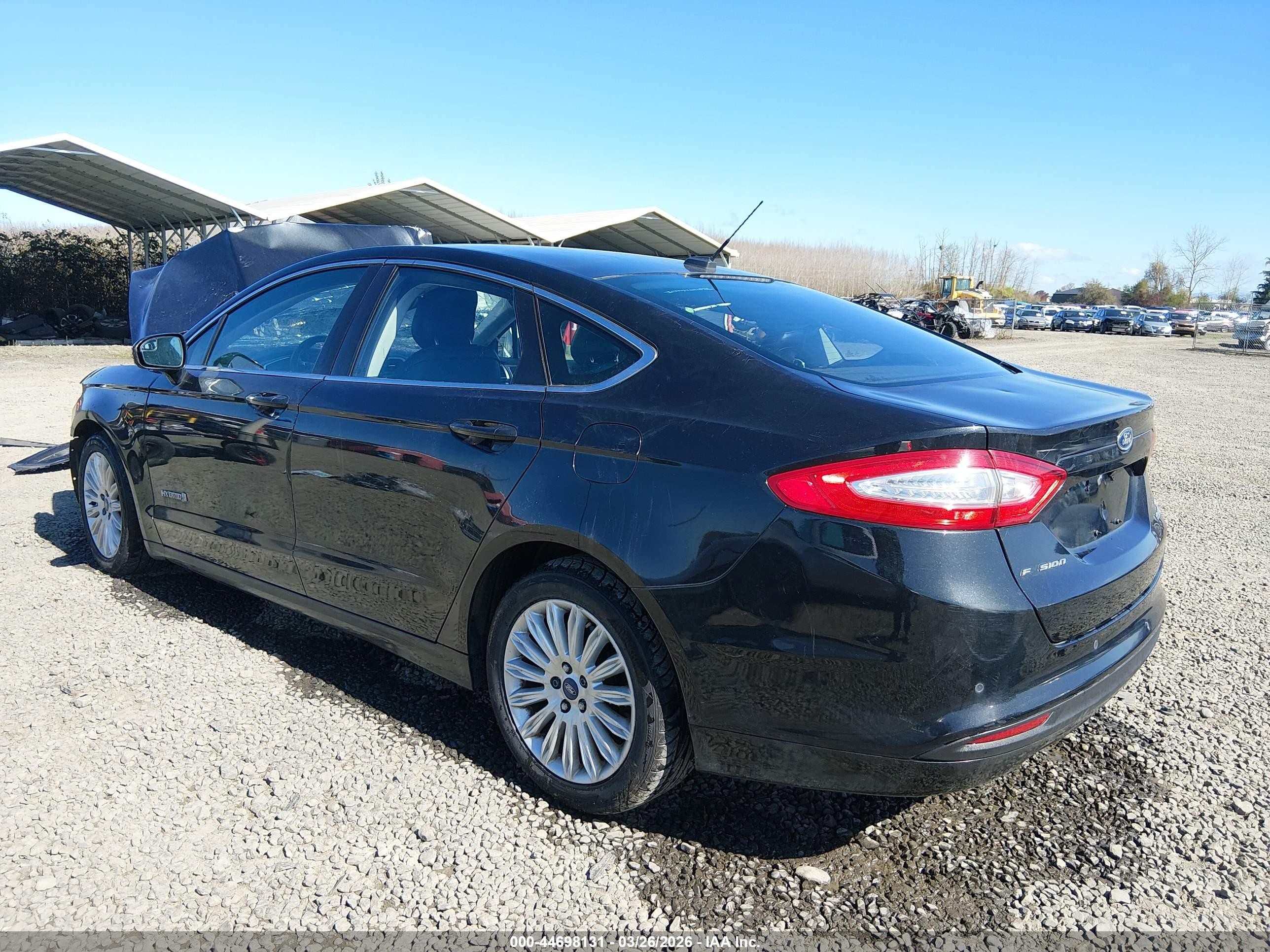 2013 Ford Fusion Hybrid Se Black vin: 3FA6P0LU7DR134231