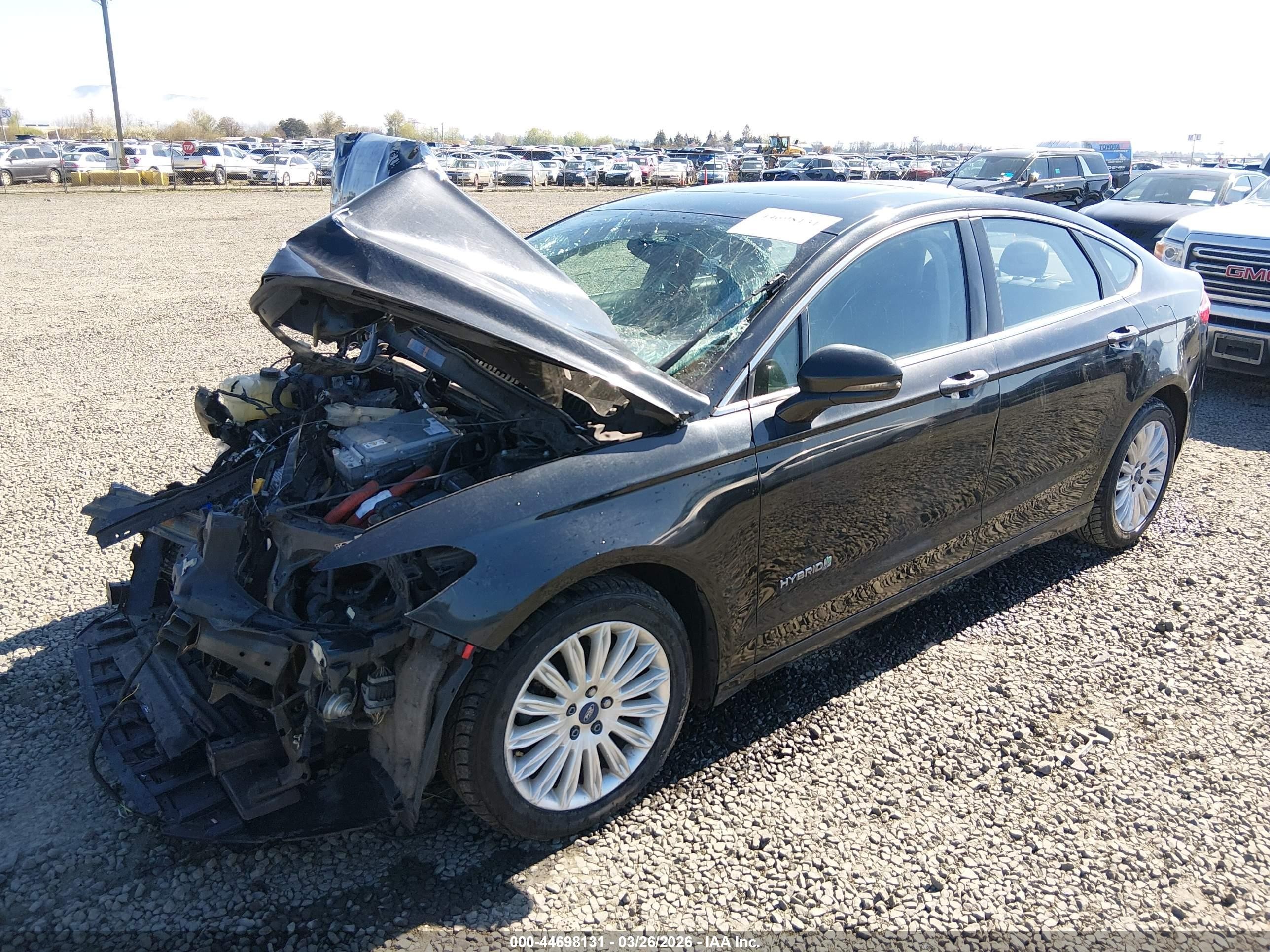 2013 Ford Fusion Hybrid Se Black vin: 3FA6P0LU7DR134231