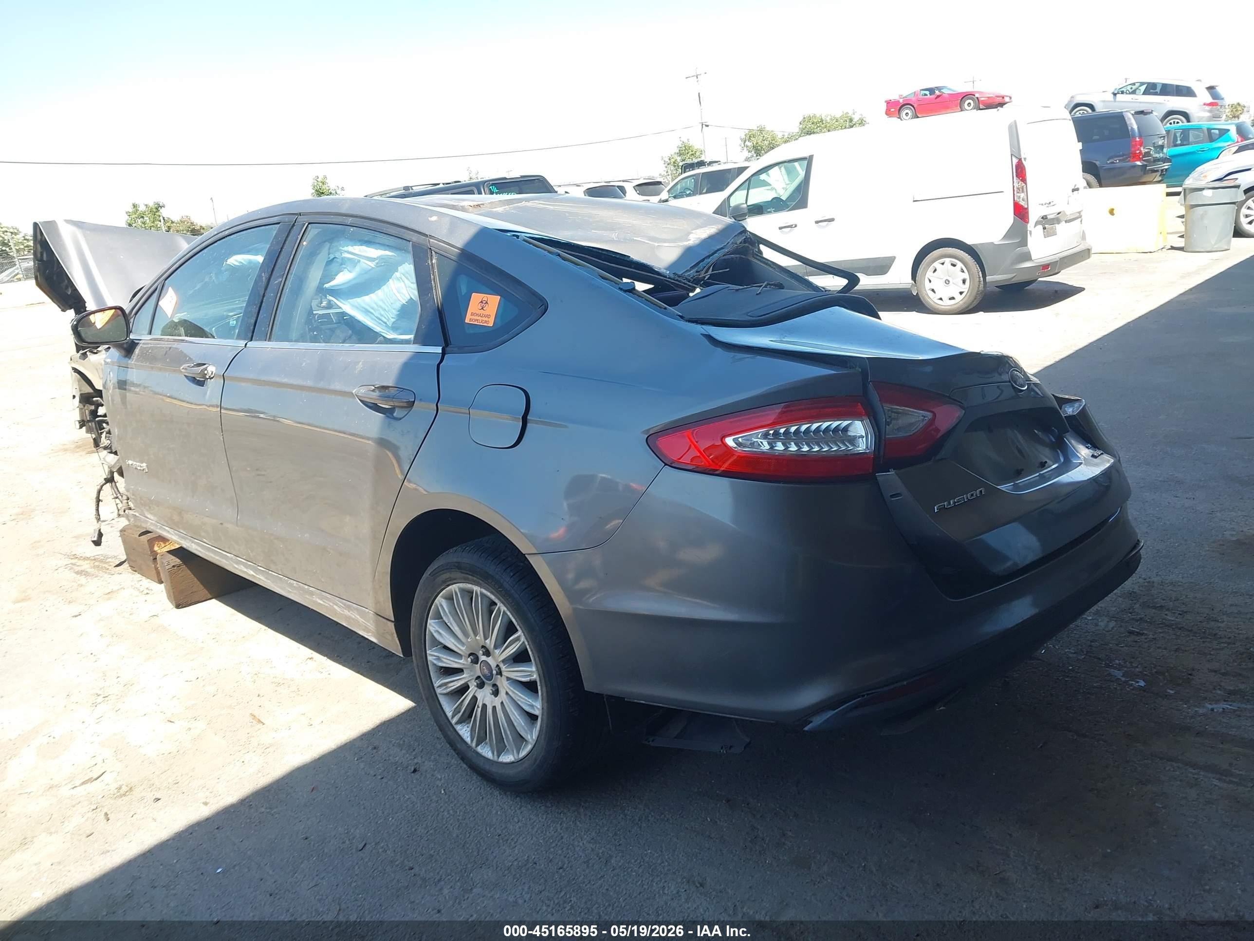 2013 Ford Fusion Hybrid Se Gray vin: 3FA6P0LU7DR149652