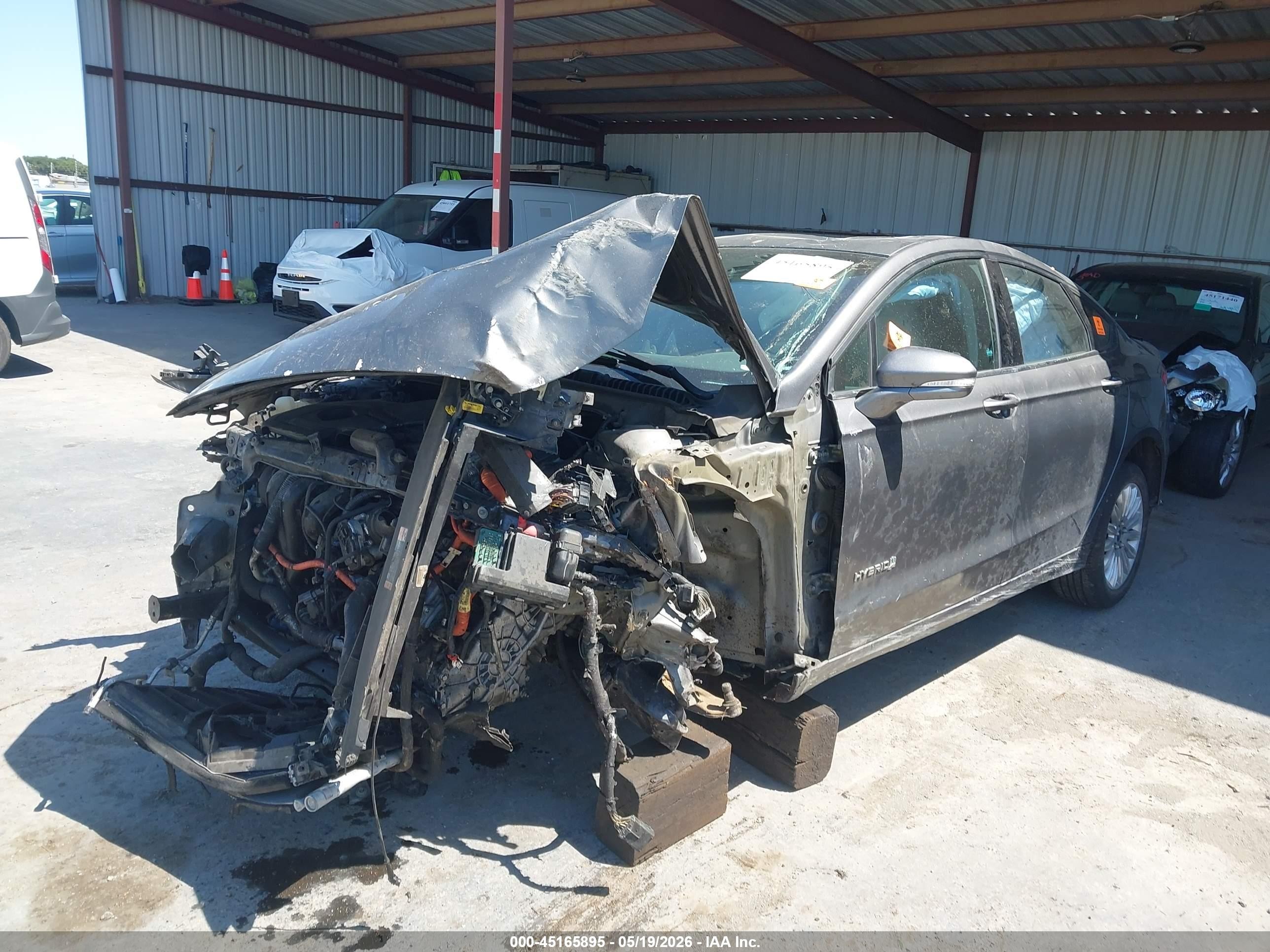 2013 Ford Fusion Hybrid Se Gray vin: 3FA6P0LU7DR149652