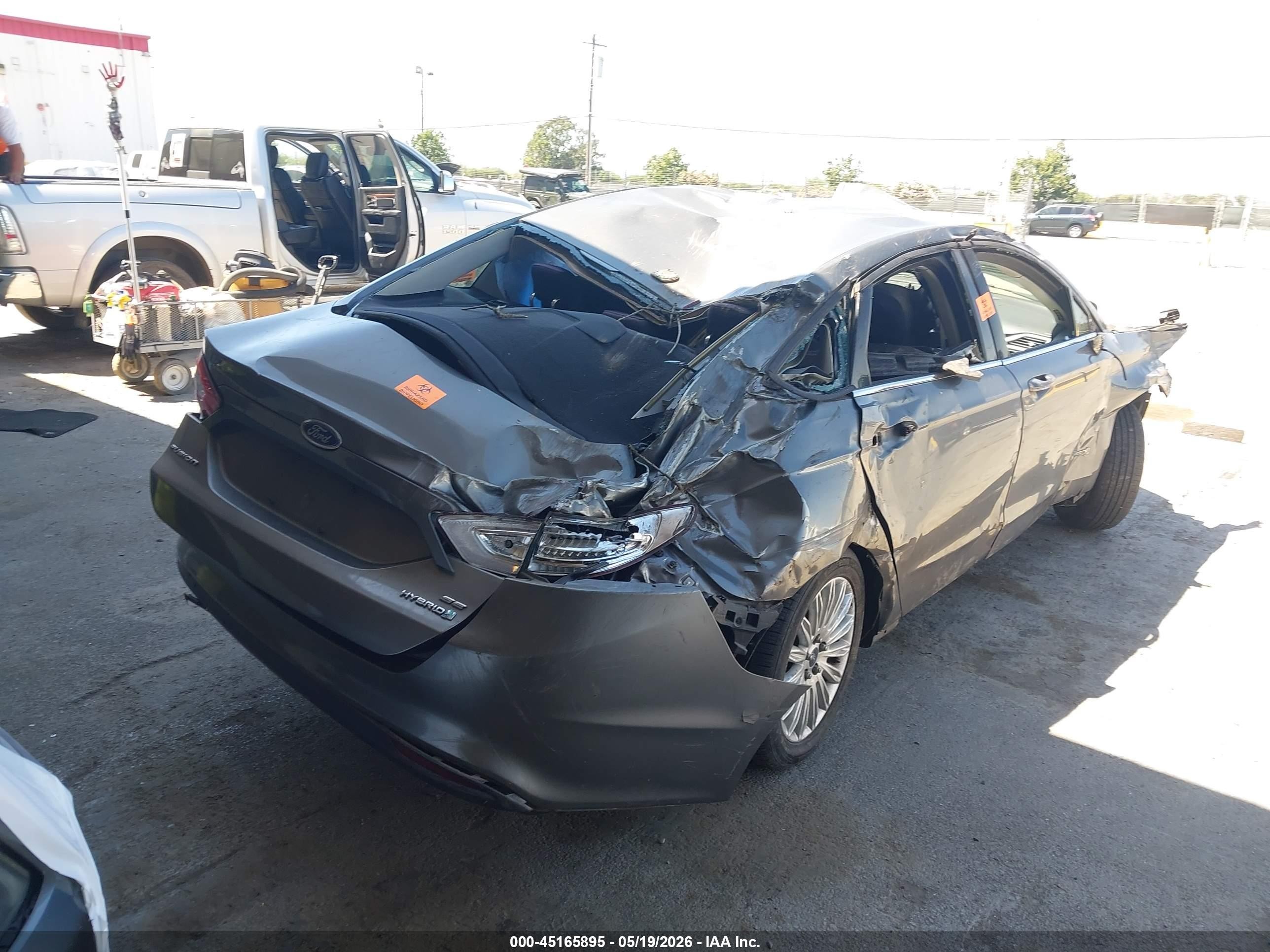 2013 Ford Fusion Hybrid Se Gray vin: 3FA6P0LU7DR149652