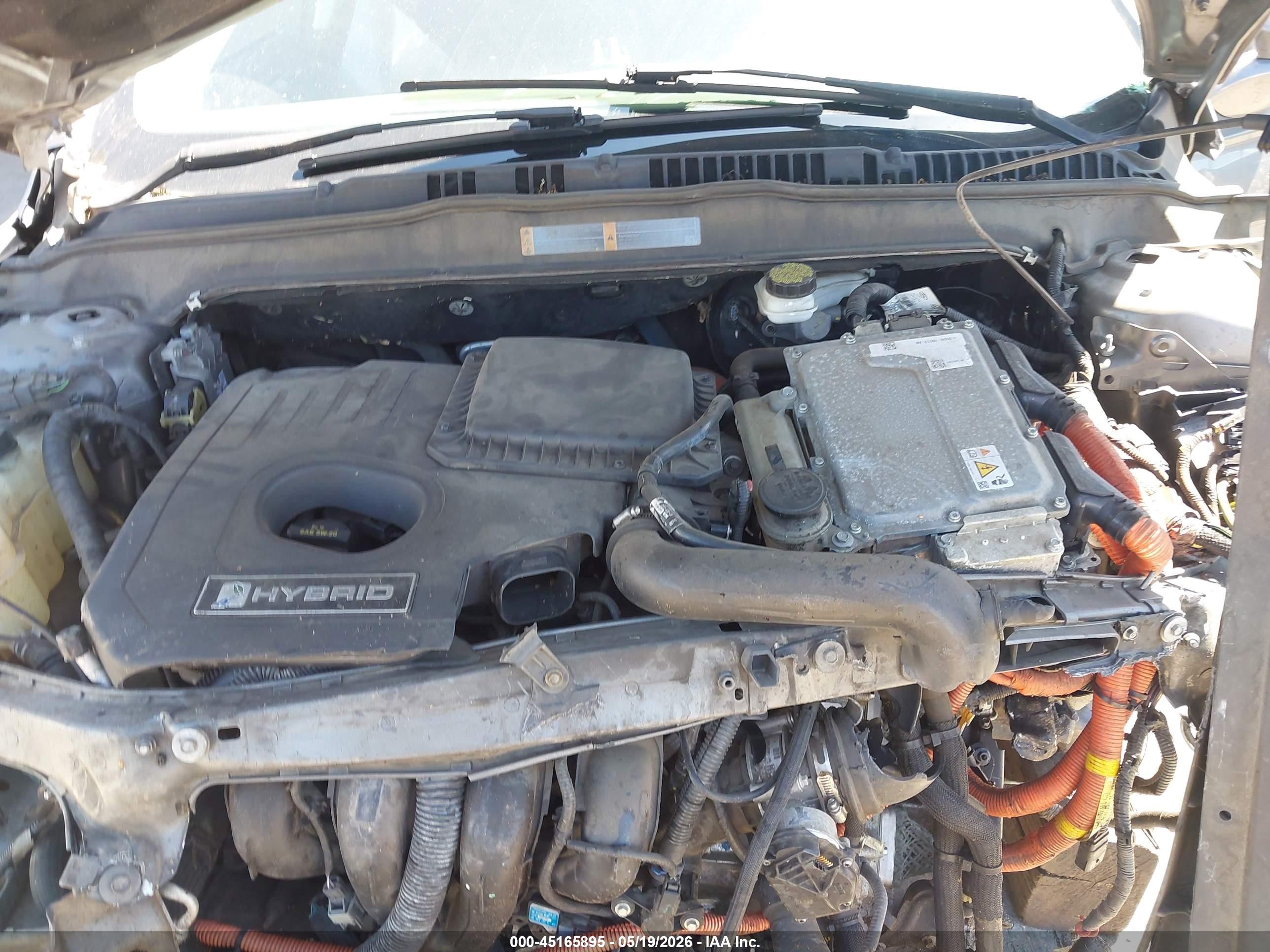 2013 Ford Fusion Hybrid Se Gray vin: 3FA6P0LU7DR149652