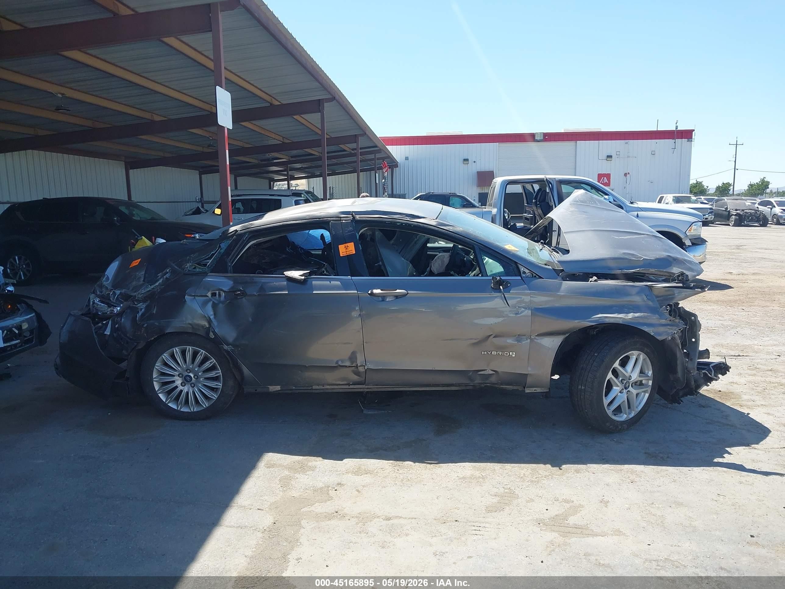 2013 Ford Fusion Hybrid Se Gray vin: 3FA6P0LU7DR149652