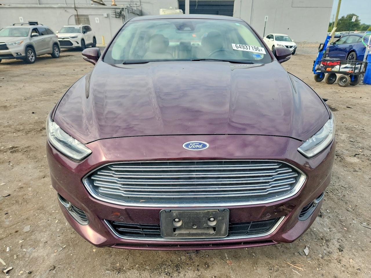 2013 Ford Fusion Se Hybrid Бордовый vin: 3FA6P0LU7DR181940