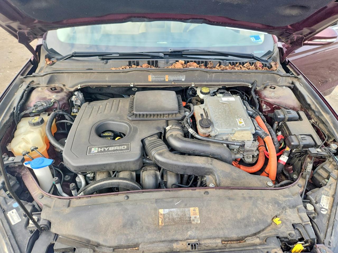 2013 Ford Fusion Se Hybrid Бордовый vin: 3FA6P0LU7DR181940
