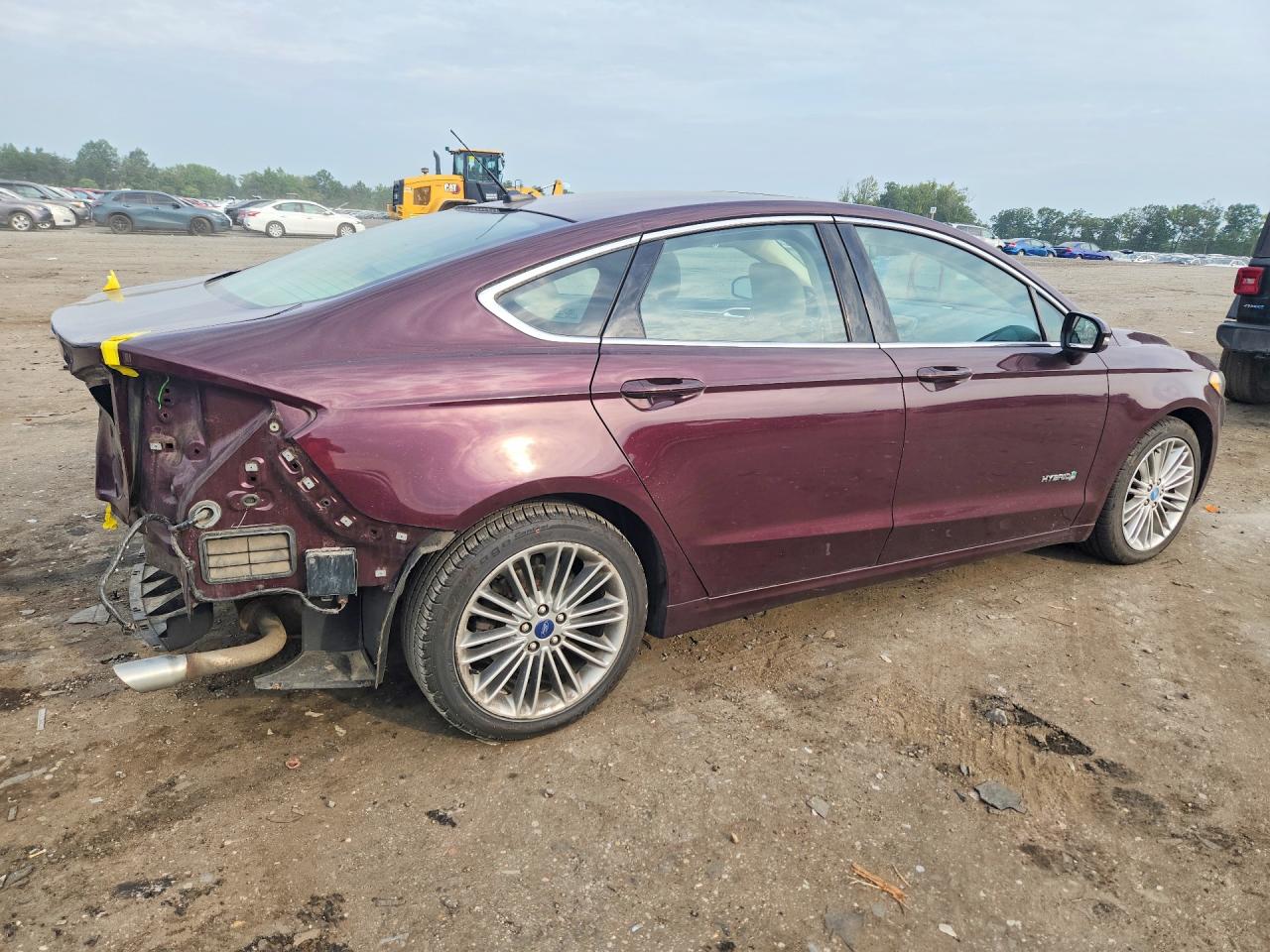 2013 Ford Fusion Se Hybrid Бордовый vin: 3FA6P0LU7DR181940