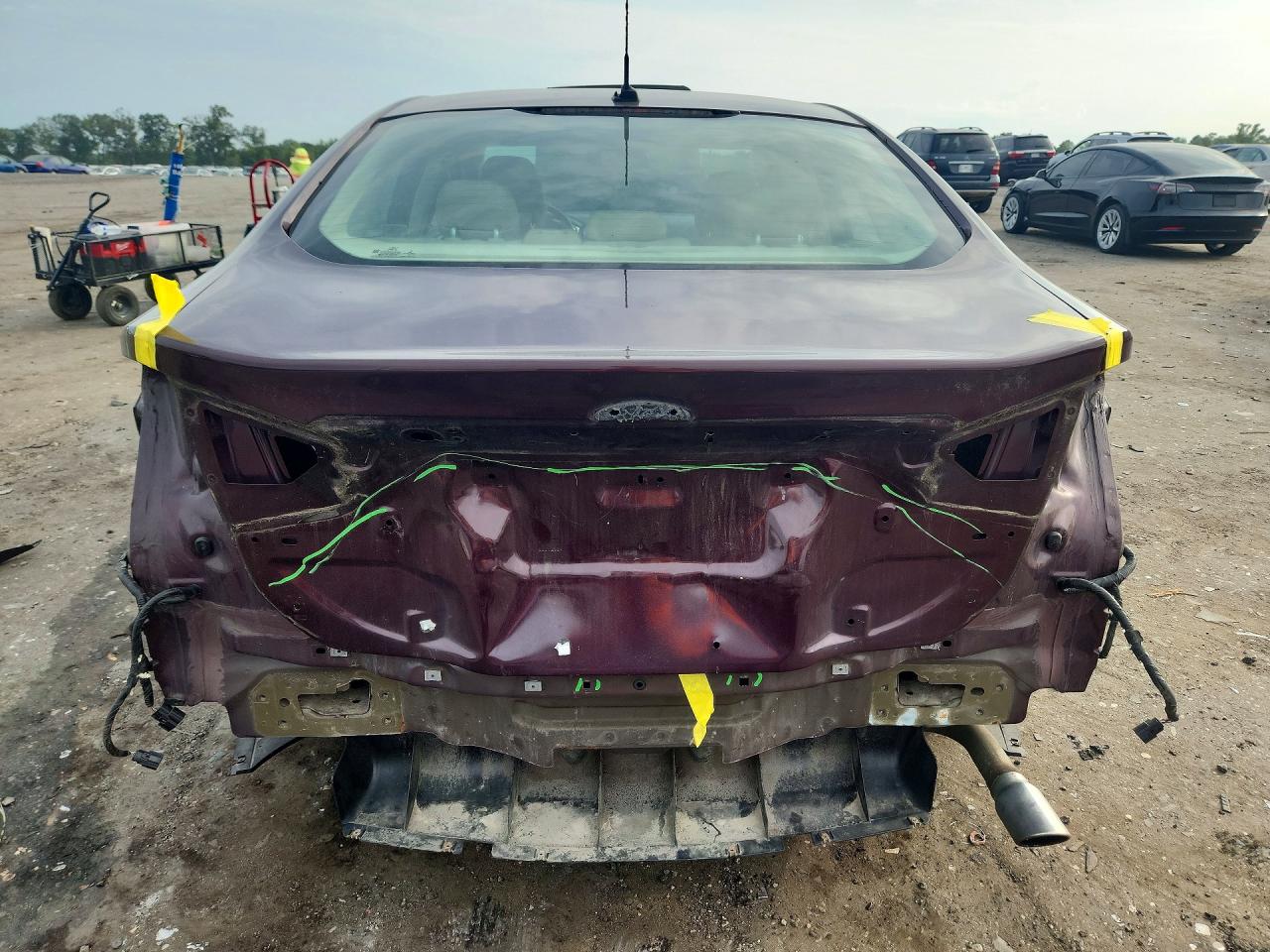 2013 Ford Fusion Se Hybrid Бордовый vin: 3FA6P0LU7DR181940