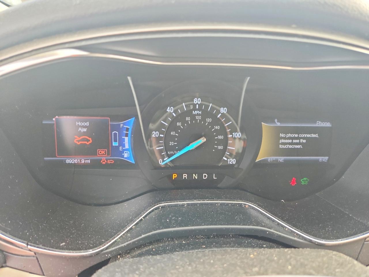 2013 Ford Fusion Se Hybrid Бордовый vin: 3FA6P0LU7DR181940