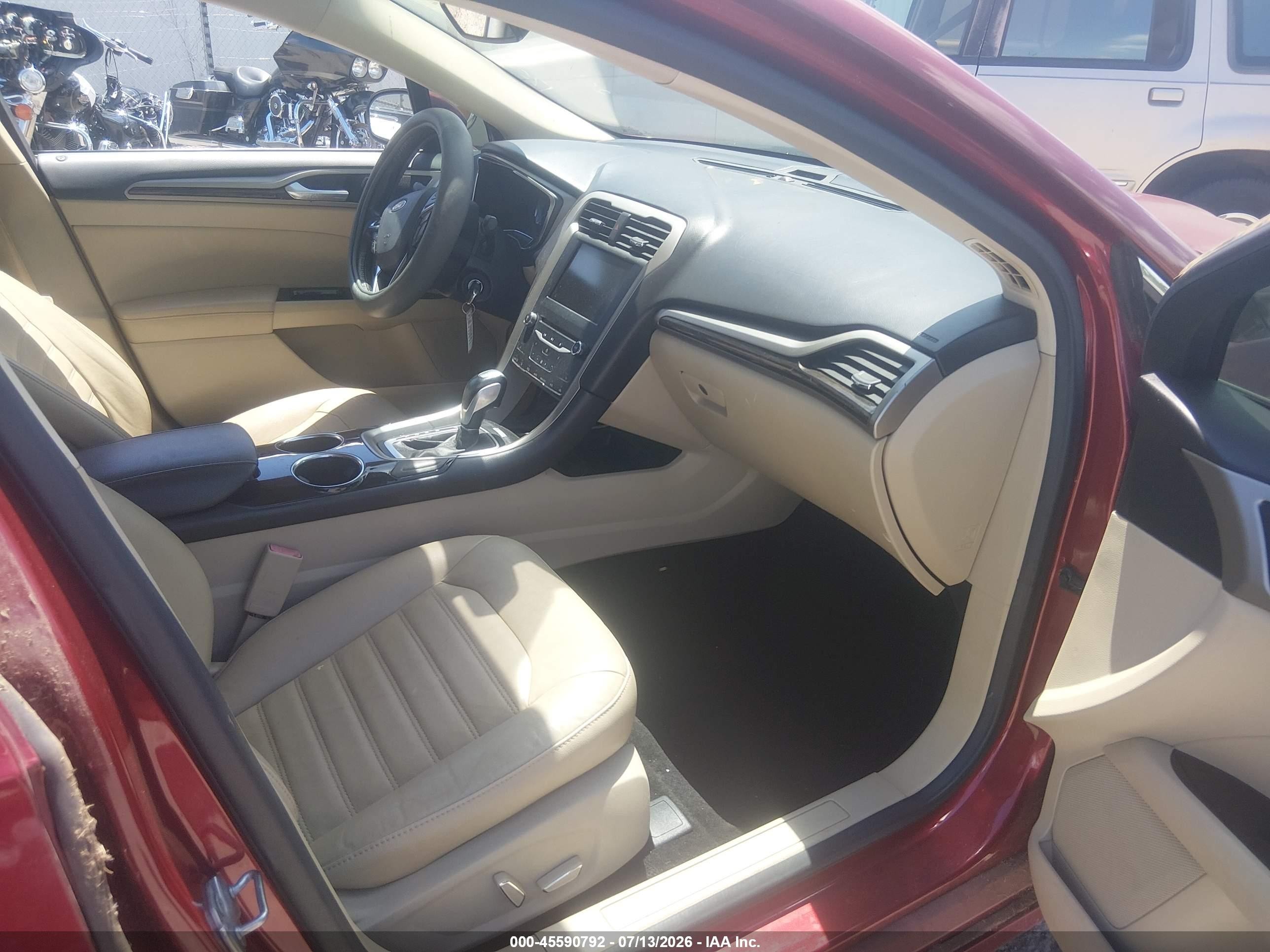 2013 Ford Fusion Hybrid Se Red vin: 3FA6P0LU7DR191402