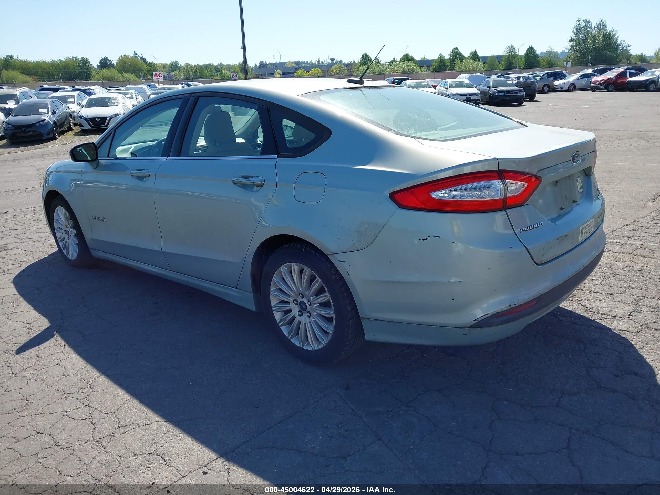 2013 Ford Fusion Hybrid Se Silver vin: 3FA6P0LU7DR207209