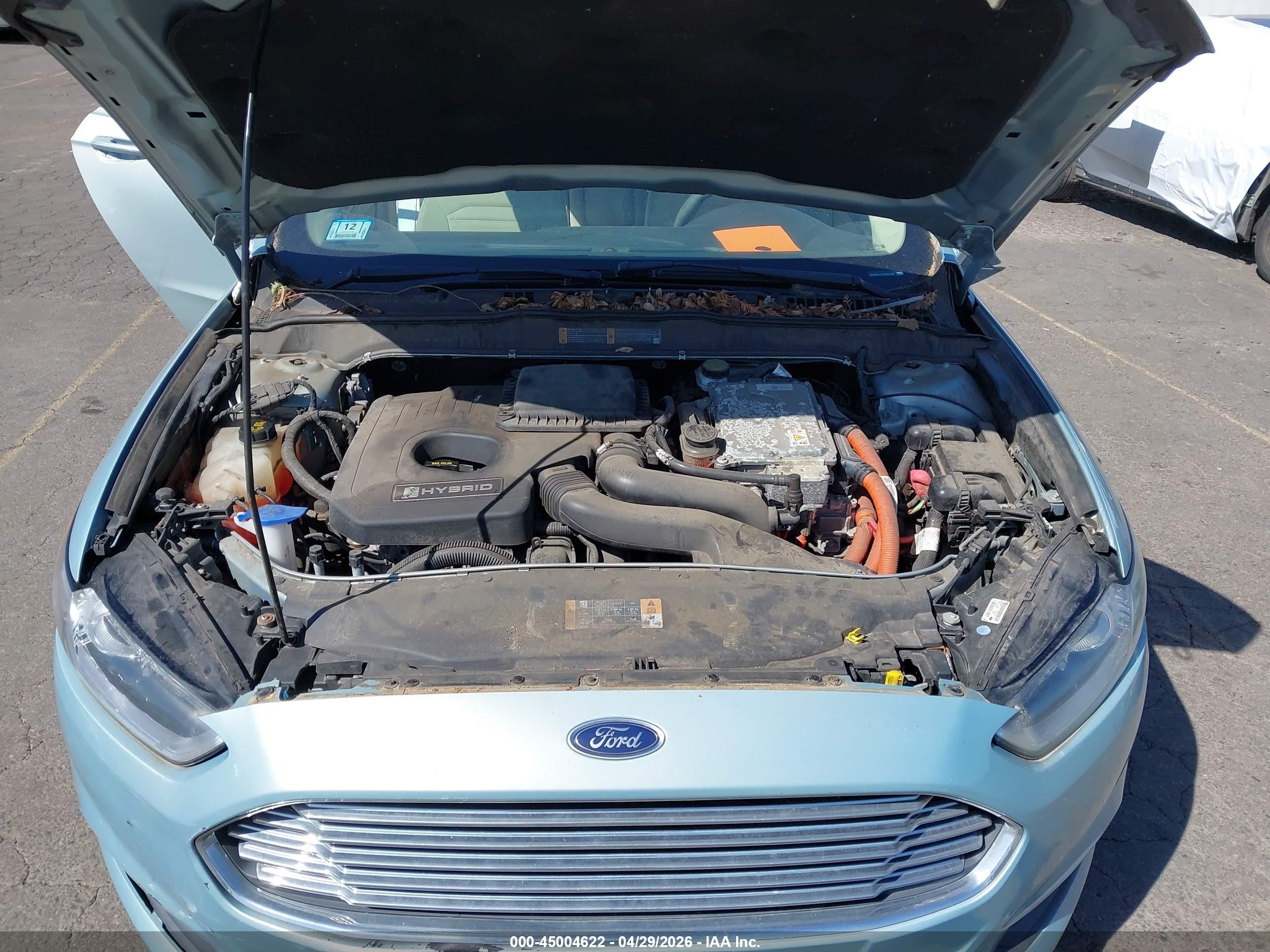 2013 Ford Fusion Hybrid Se Silver vin: 3FA6P0LU7DR207209