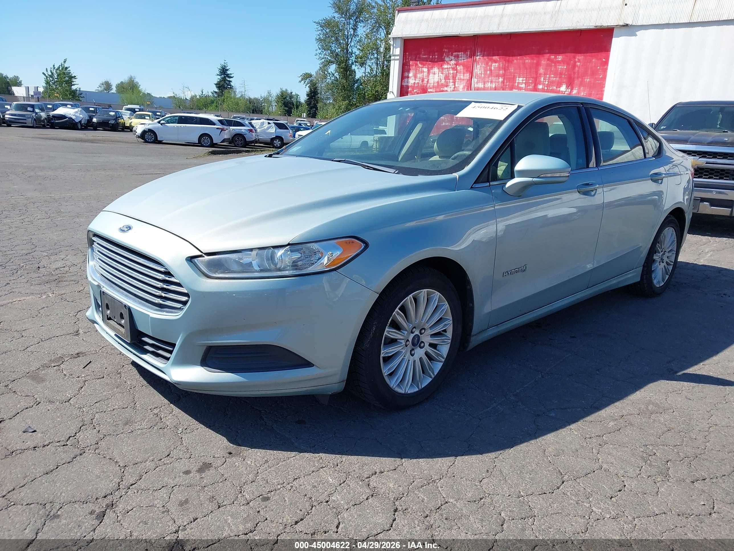 2013 Ford Fusion Hybrid Se Silver vin: 3FA6P0LU7DR207209