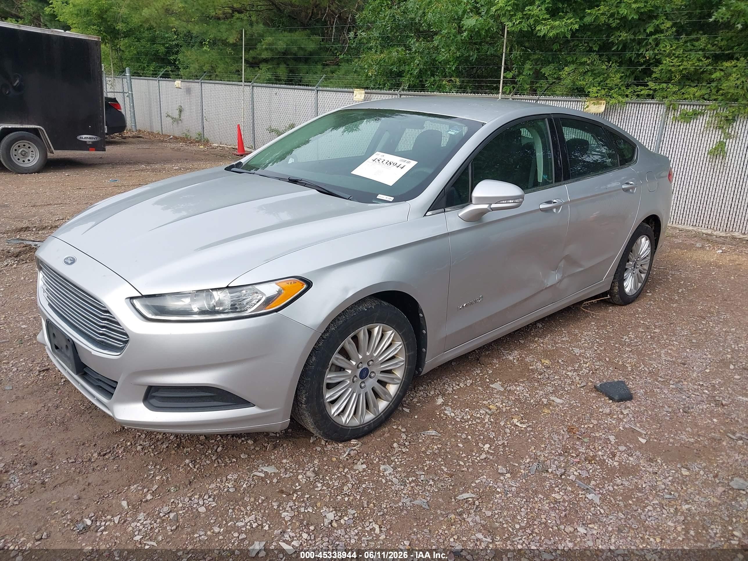 2013 Ford Fusion Hybrid Se Silver vin: 3FA6P0LU7DR221255
