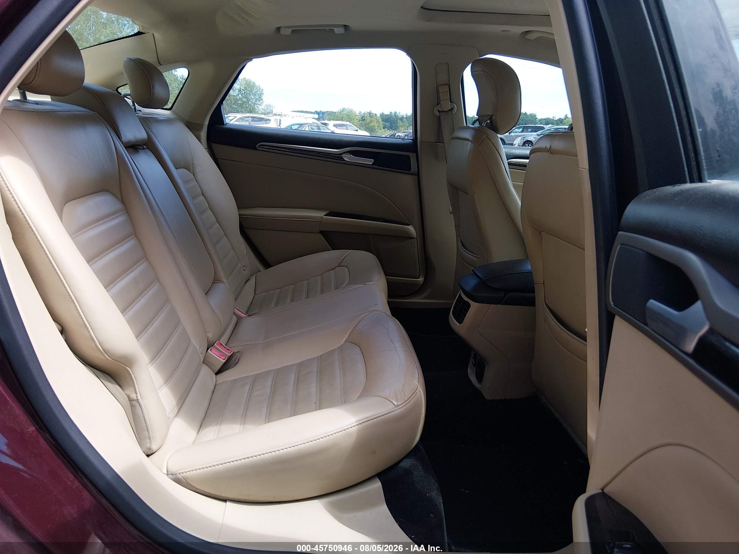 2013 Ford Fusion Hybrid Se Burgundy vin: 3FA6P0LU7DR224219