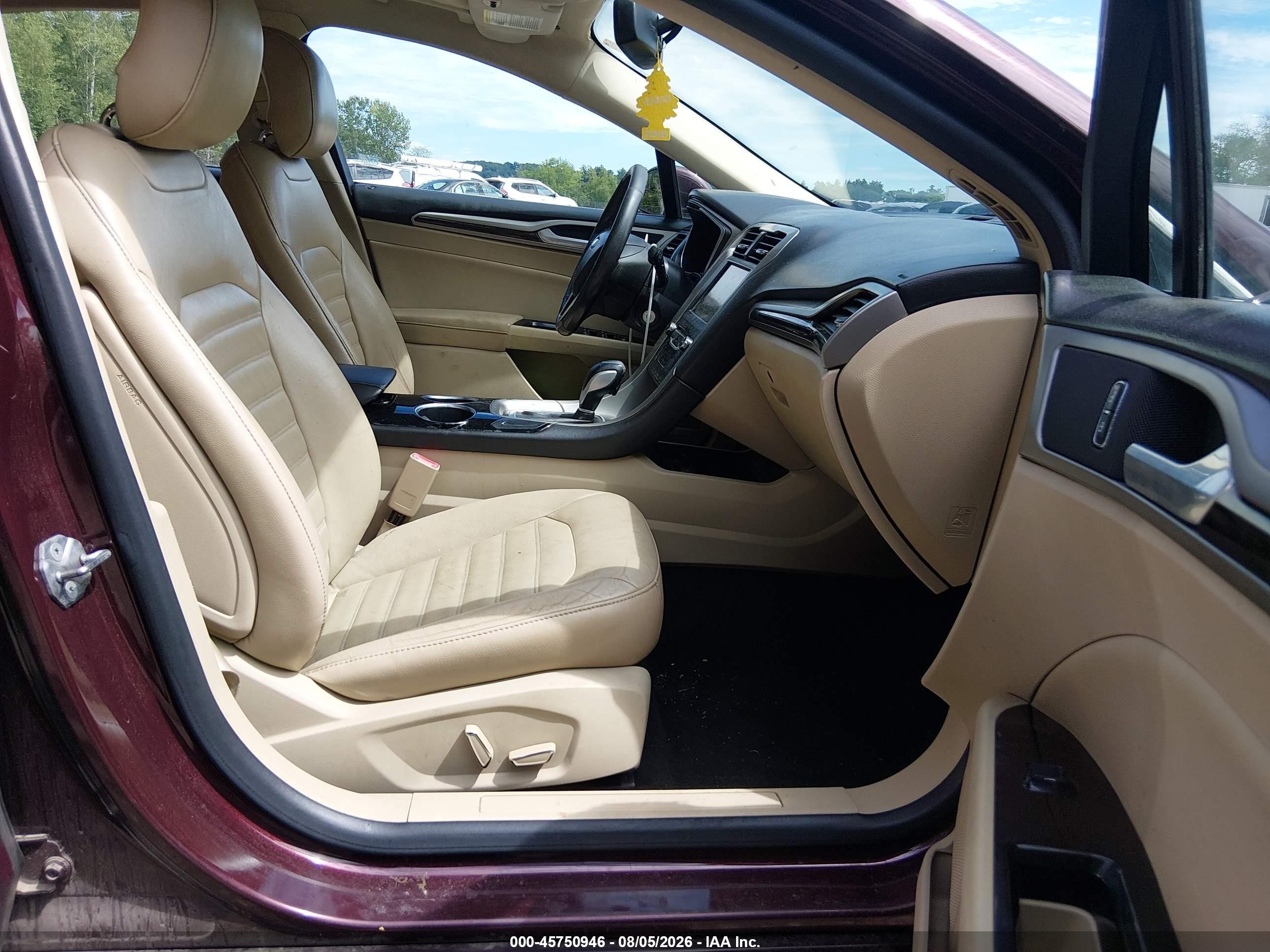 2013 Ford Fusion Hybrid Se Burgundy vin: 3FA6P0LU7DR224219
