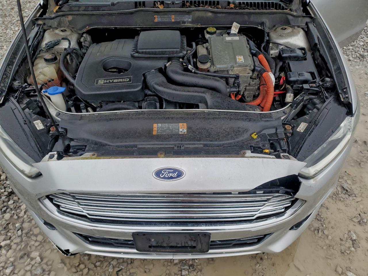 2013 Ford Fusion Se Hybrid Серебряный vin: 3FA6P0LU7DR230618
