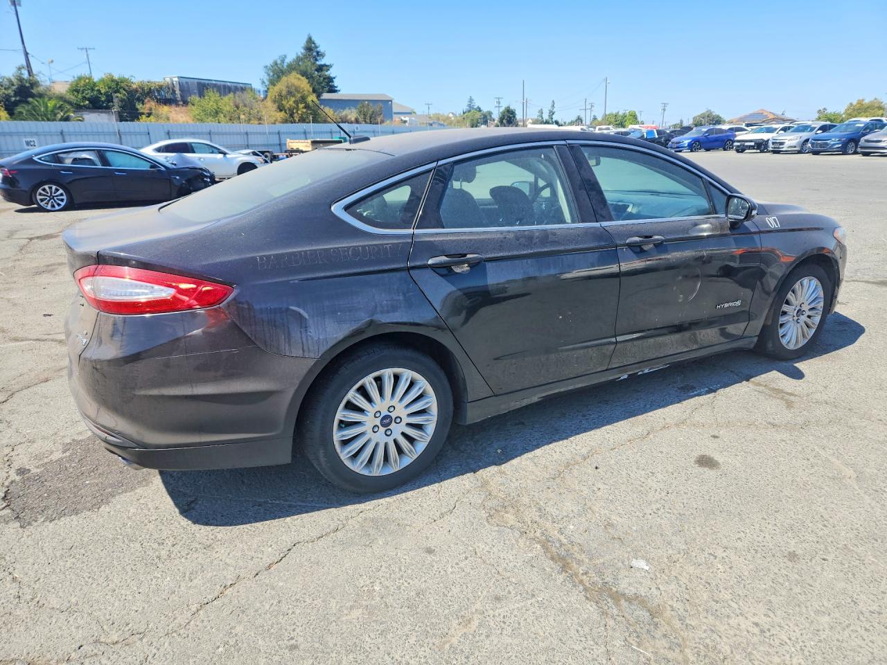 2013 Ford Fusion Se Hybrid Черный vin: 3FA6P0LU7DR243305