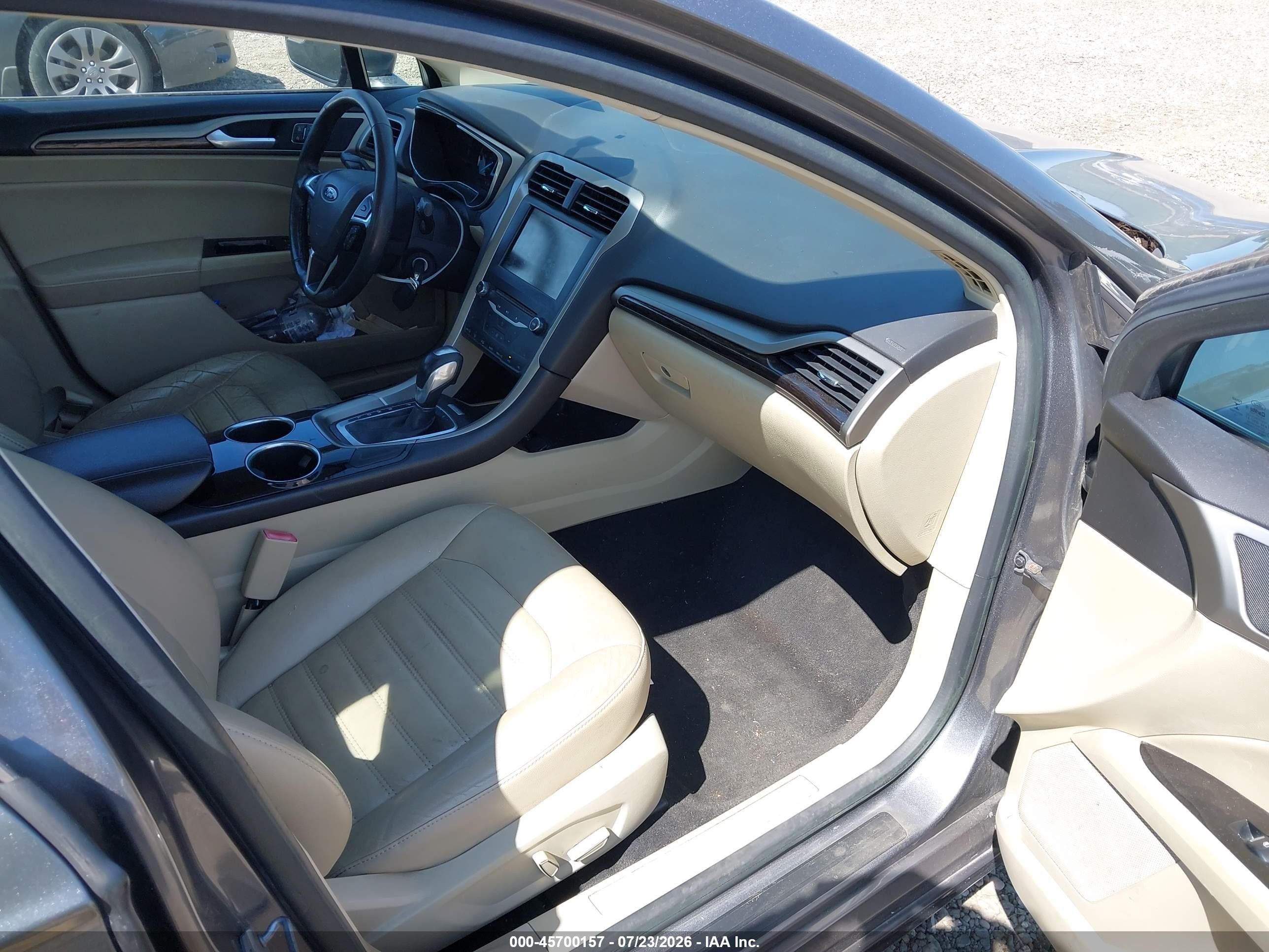 2014 Ford Fusion Hybrid Se Gray vin: 3FA6P0LU7ER153928