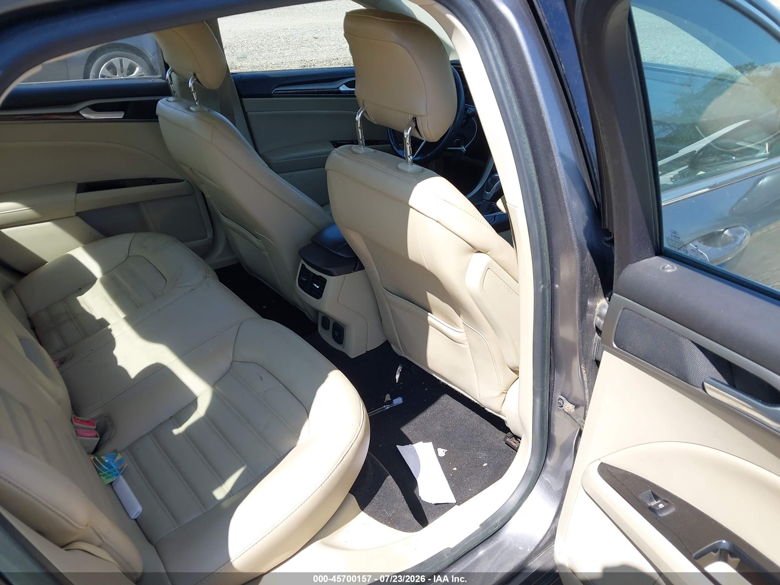 2014 Ford Fusion Hybrid Se Gray vin: 3FA6P0LU7ER153928