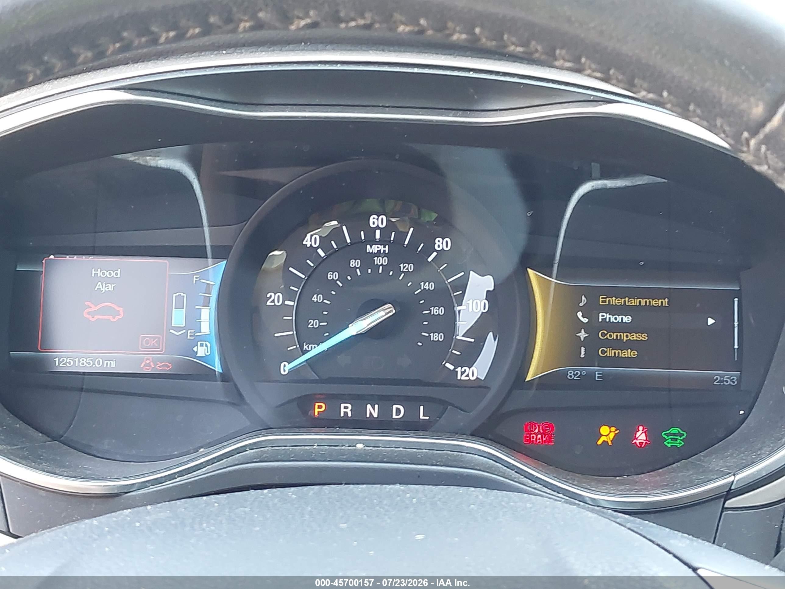 2014 Ford Fusion Hybrid Se Gray vin: 3FA6P0LU7ER153928