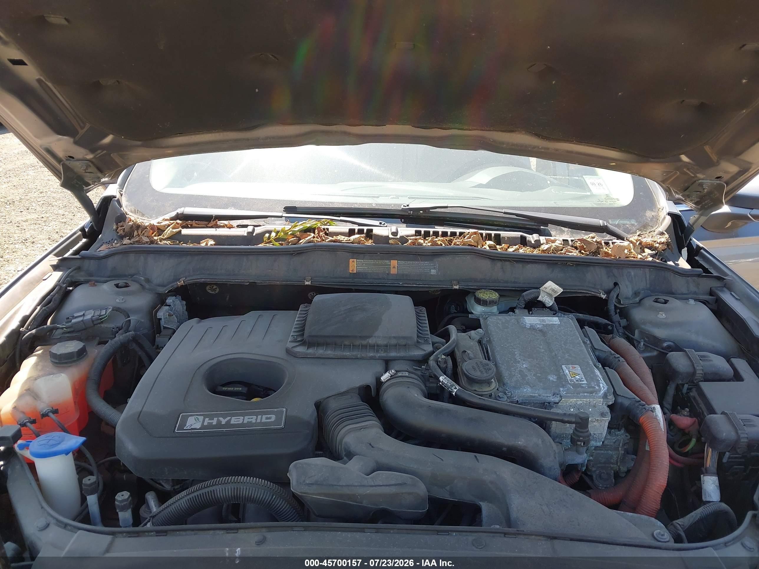 2014 Ford Fusion Hybrid Se Gray vin: 3FA6P0LU7ER153928