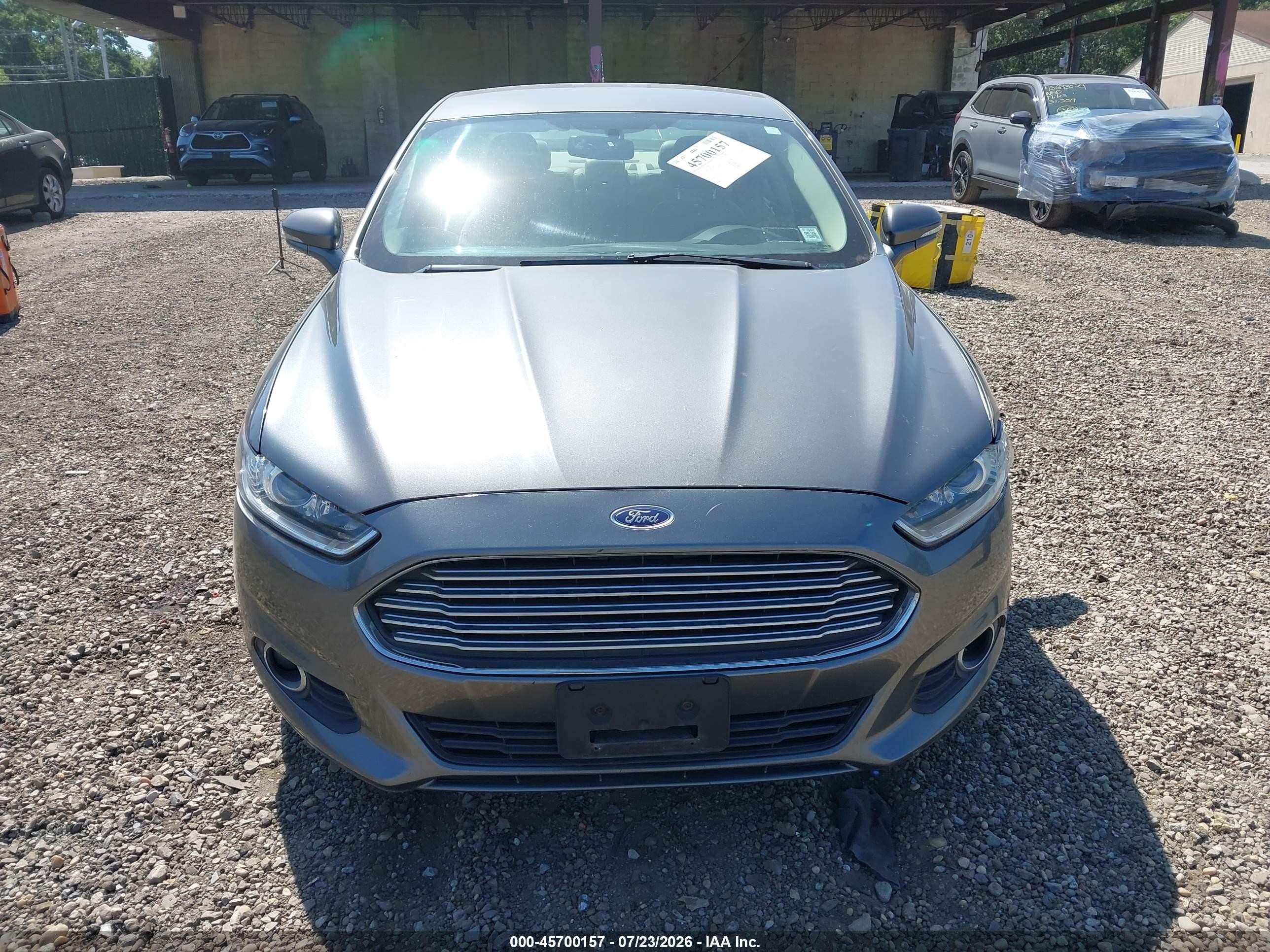 2014 Ford Fusion Hybrid Se Gray vin: 3FA6P0LU7ER153928