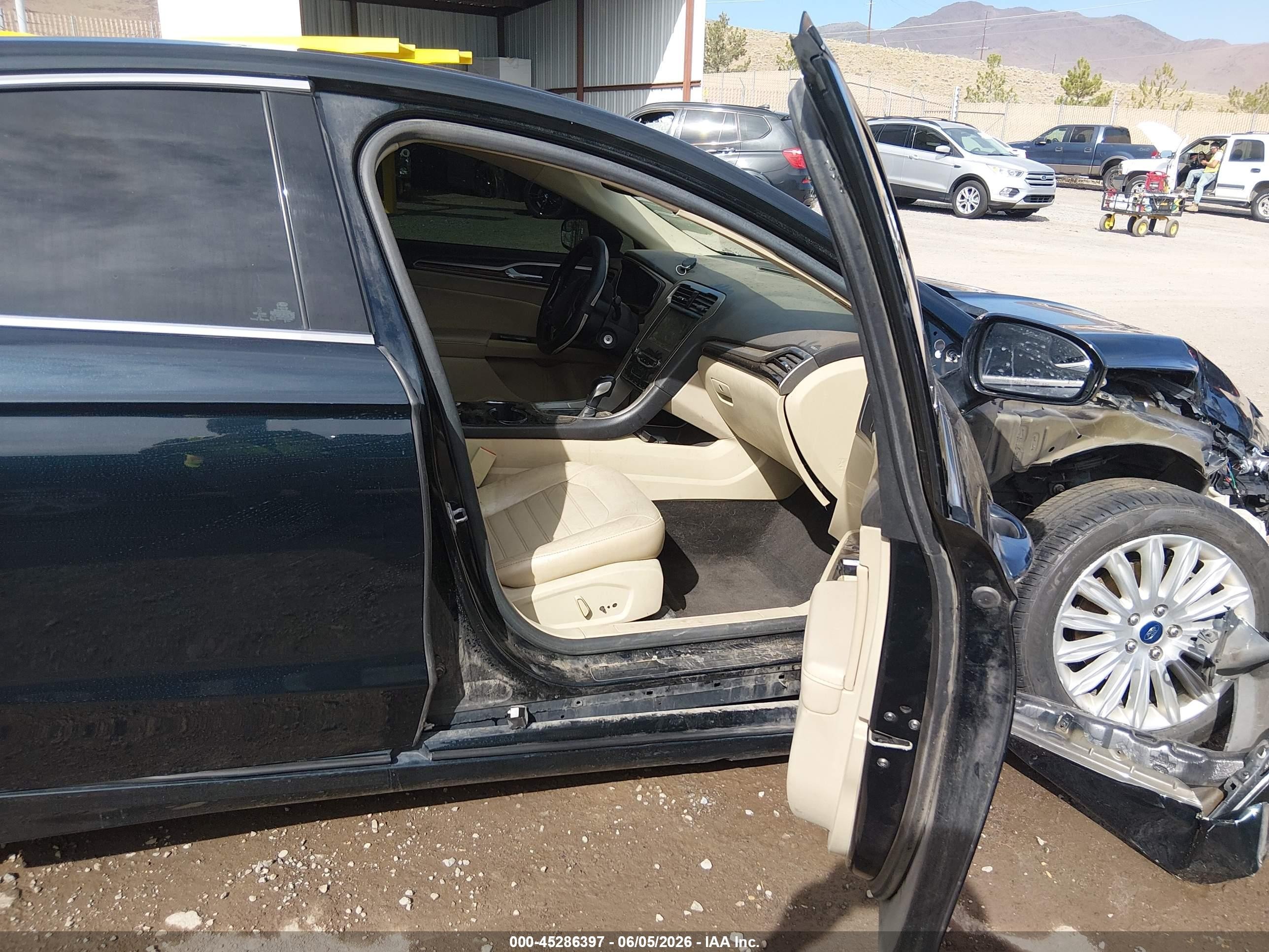2014 Ford Fusion Hybrid Se Black vin: 3FA6P0LU7ER164217