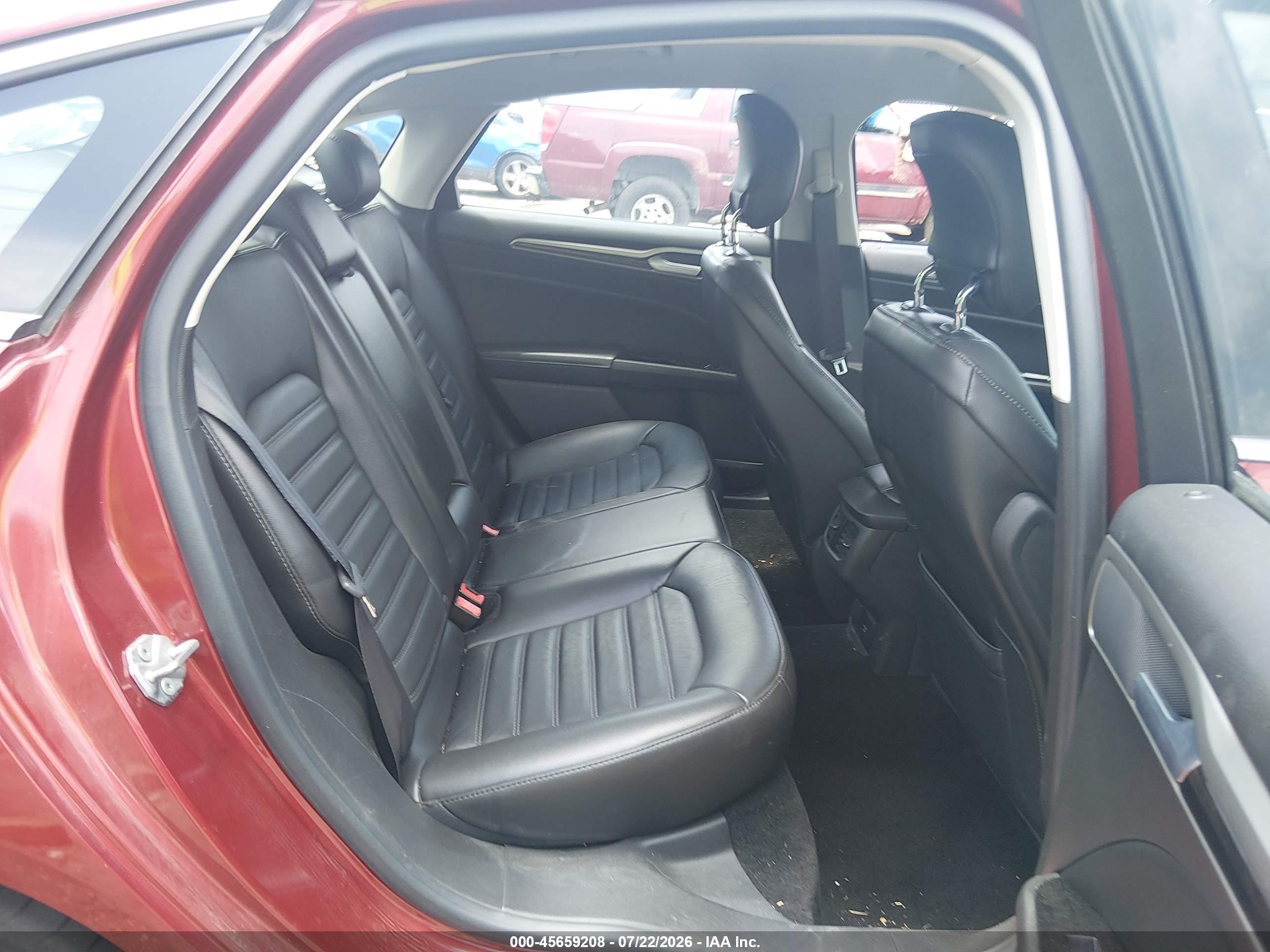 2014 Ford Fusion Hybrid Se Red vin: 3FA6P0LU7ER227218