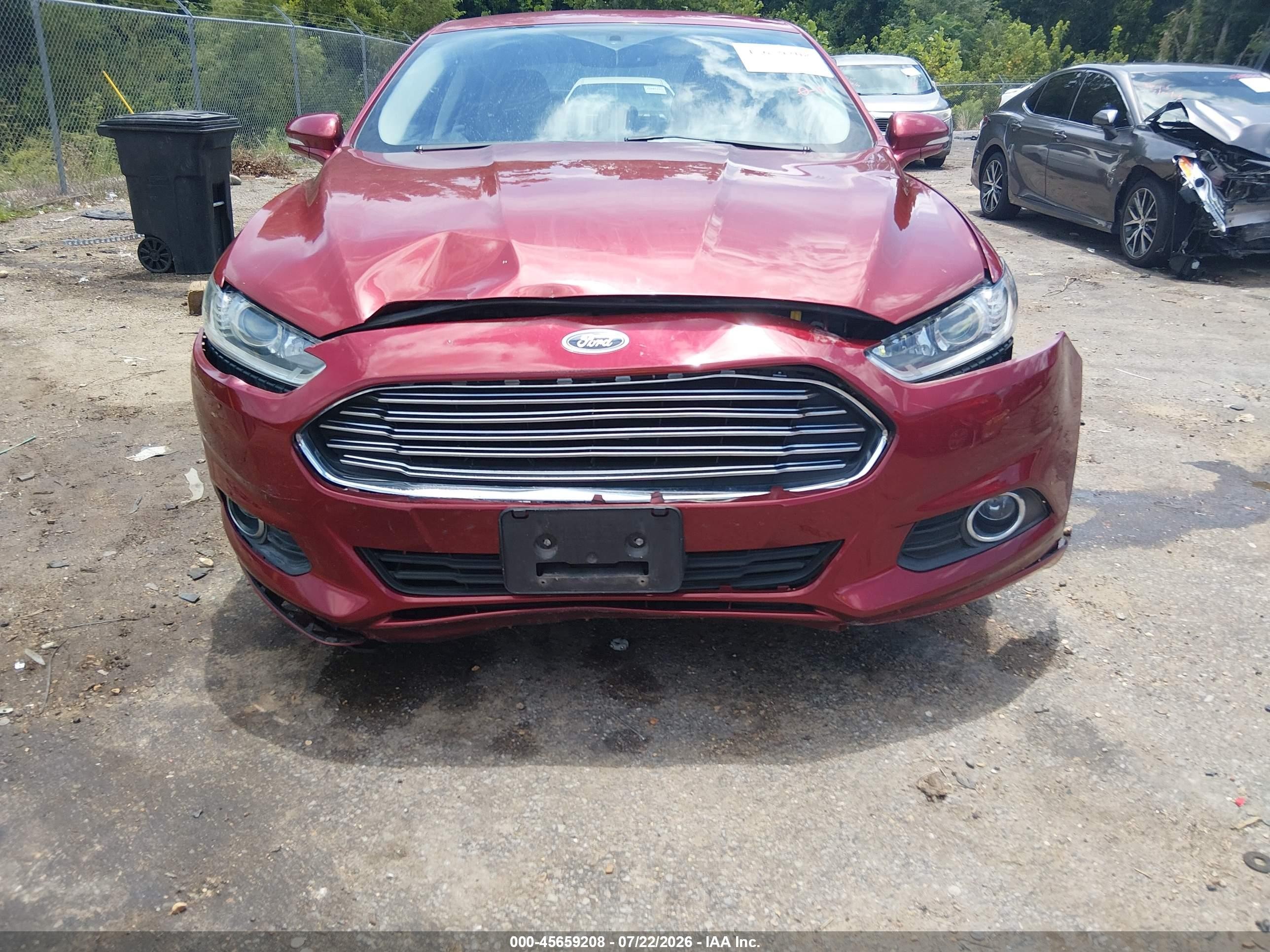 2014 Ford Fusion Hybrid Se Red vin: 3FA6P0LU7ER227218