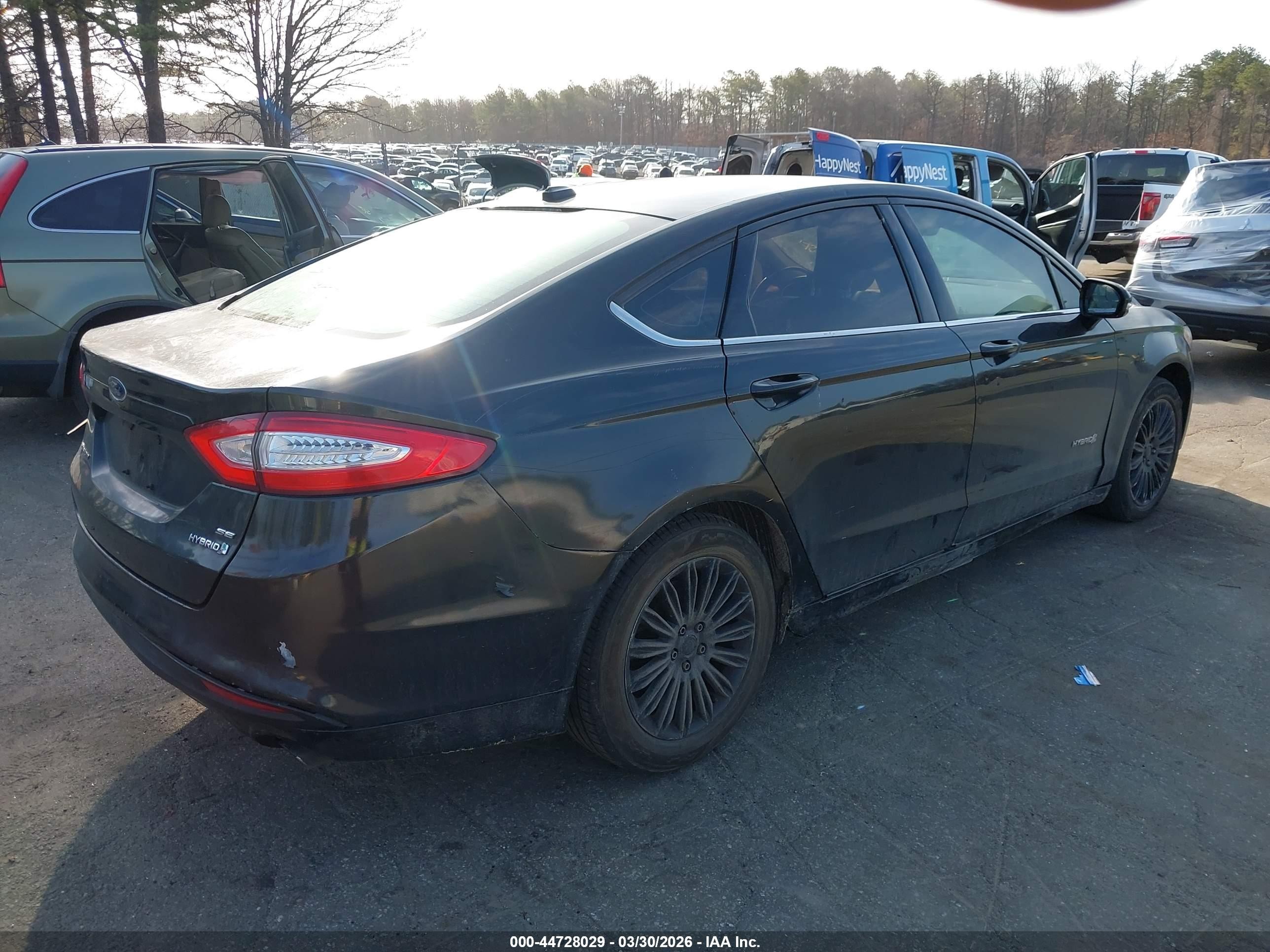 2014 Ford Fusion Hybrid Se Черный vin: 3FA6P0LU7ER272059
