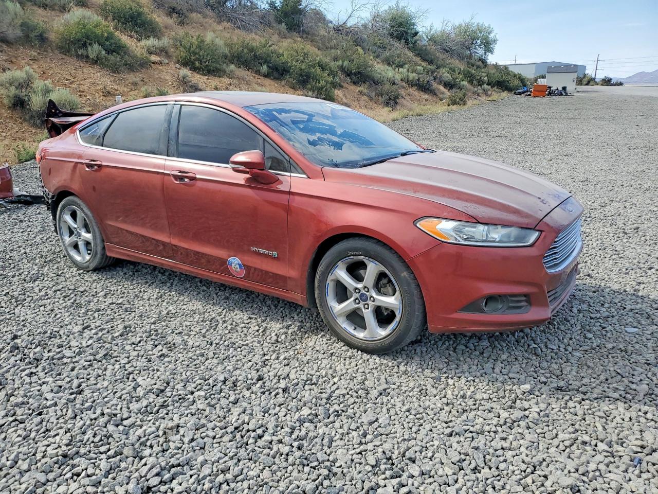 2014 Ford Fusion Se Hybrid Red vin: 3FA6P0LU7ER292120