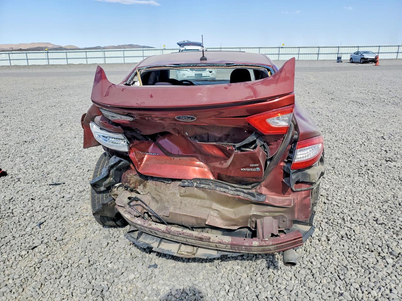 2014 Ford Fusion Se Hybrid Red vin: 3FA6P0LU7ER292120