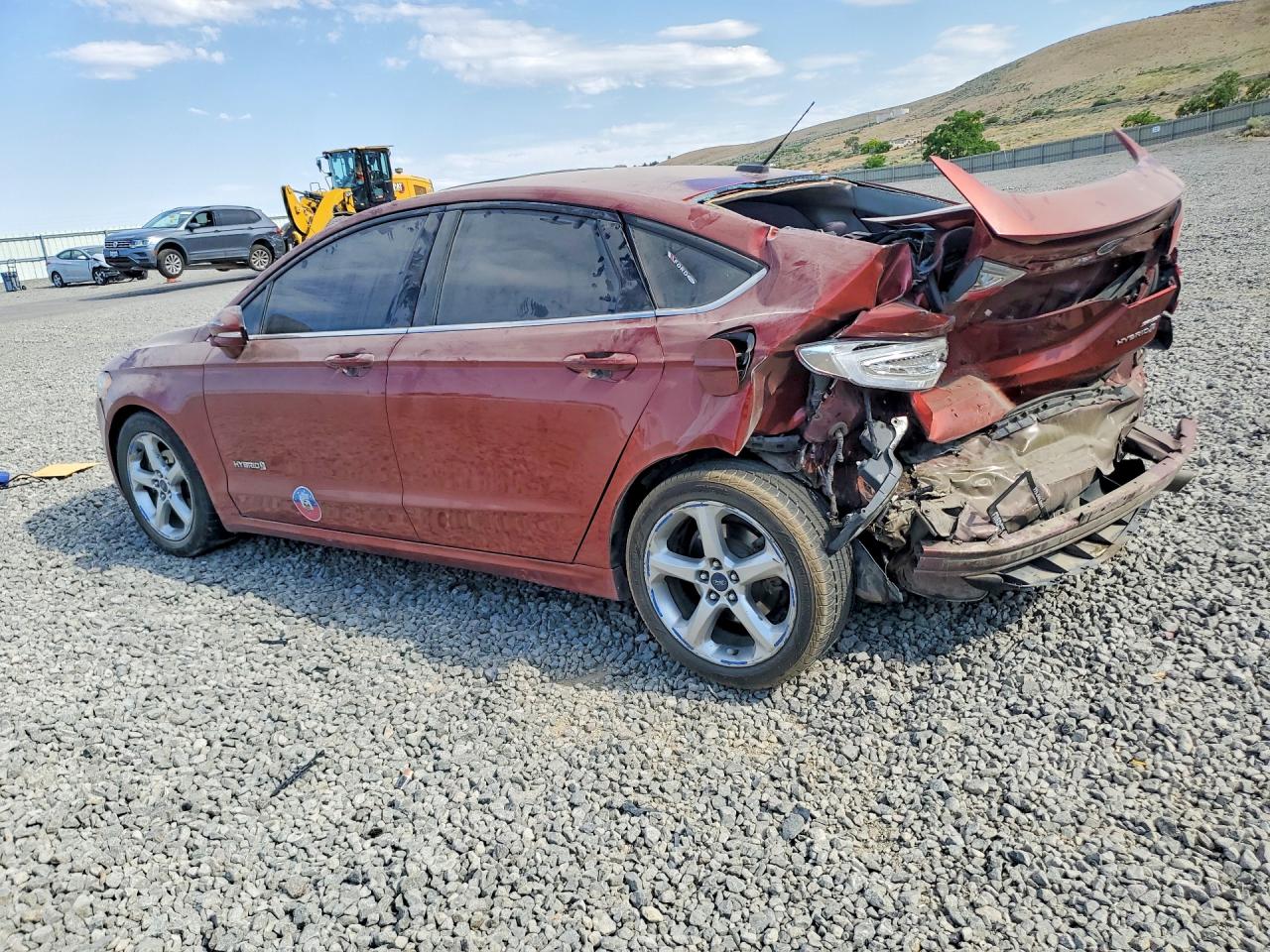 2014 Ford Fusion Se Hybrid Red vin: 3FA6P0LU7ER292120