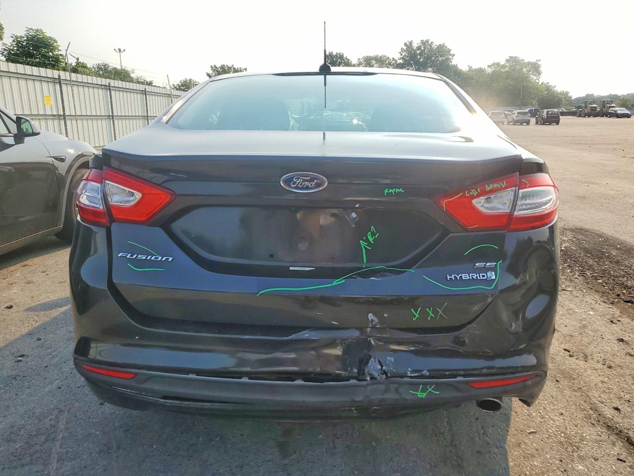 2014 Ford Fusion Se Hybrid Black vin: 3FA6P0LU7ER292778