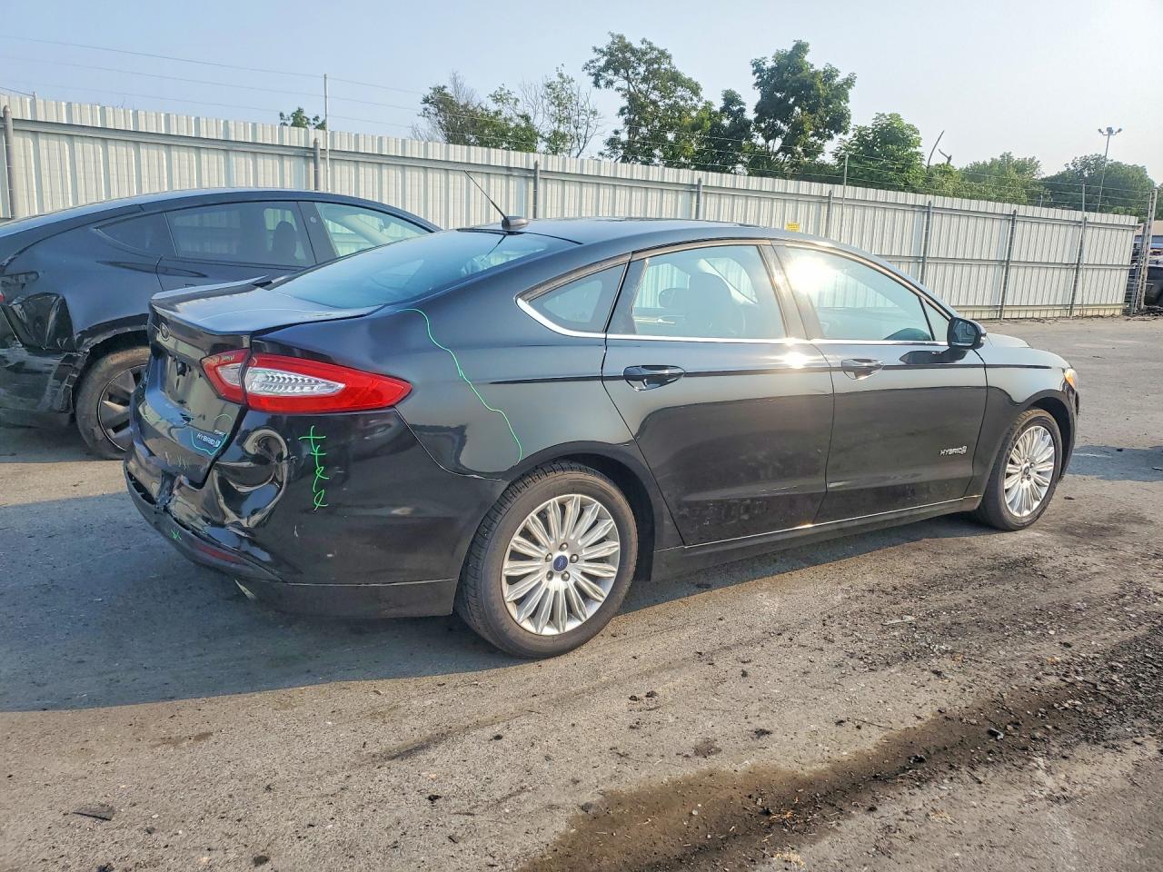 2014 Ford Fusion Se Hybrid Black vin: 3FA6P0LU7ER292778