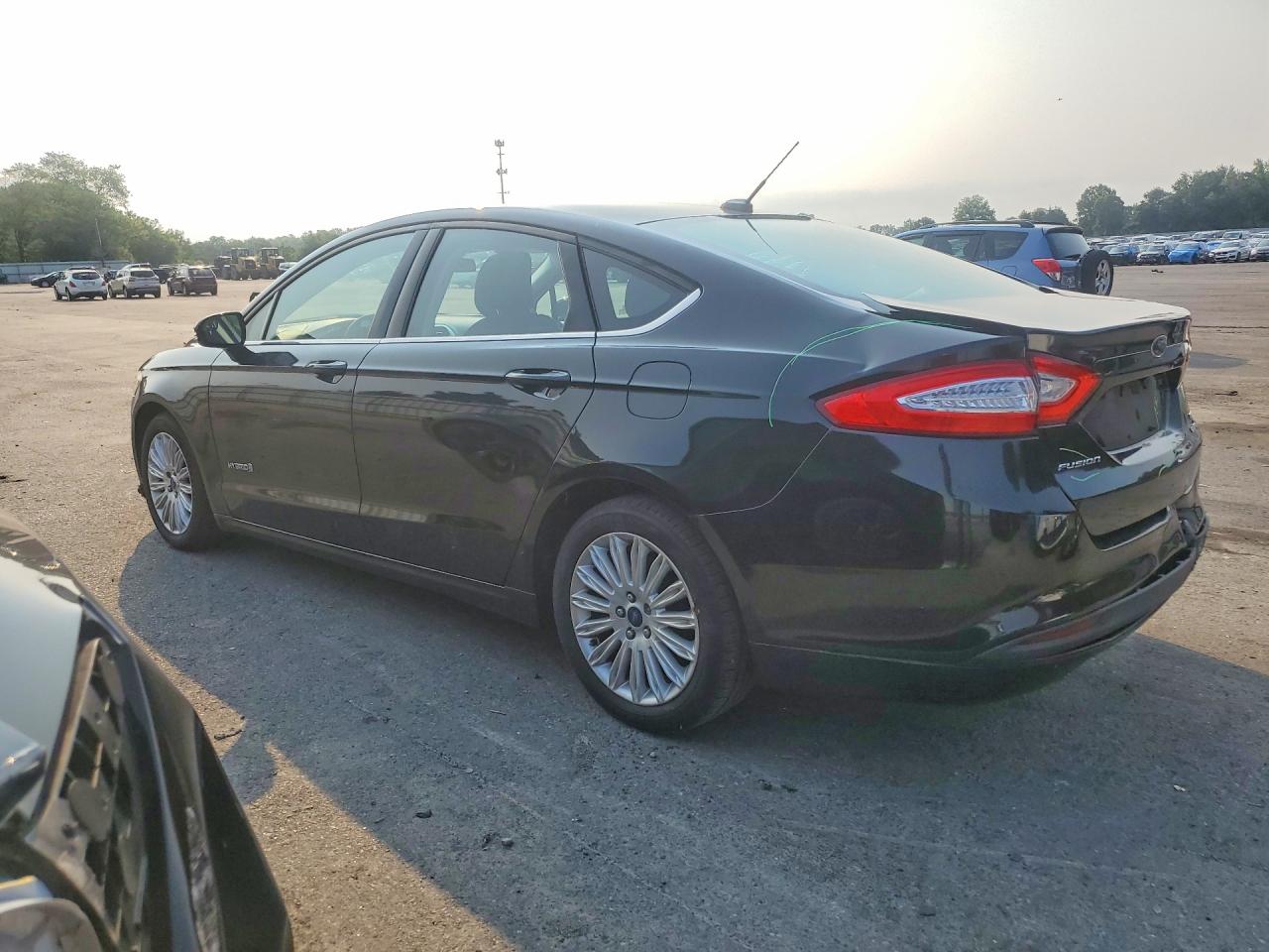 2014 Ford Fusion Se Hybrid Black vin: 3FA6P0LU7ER292778